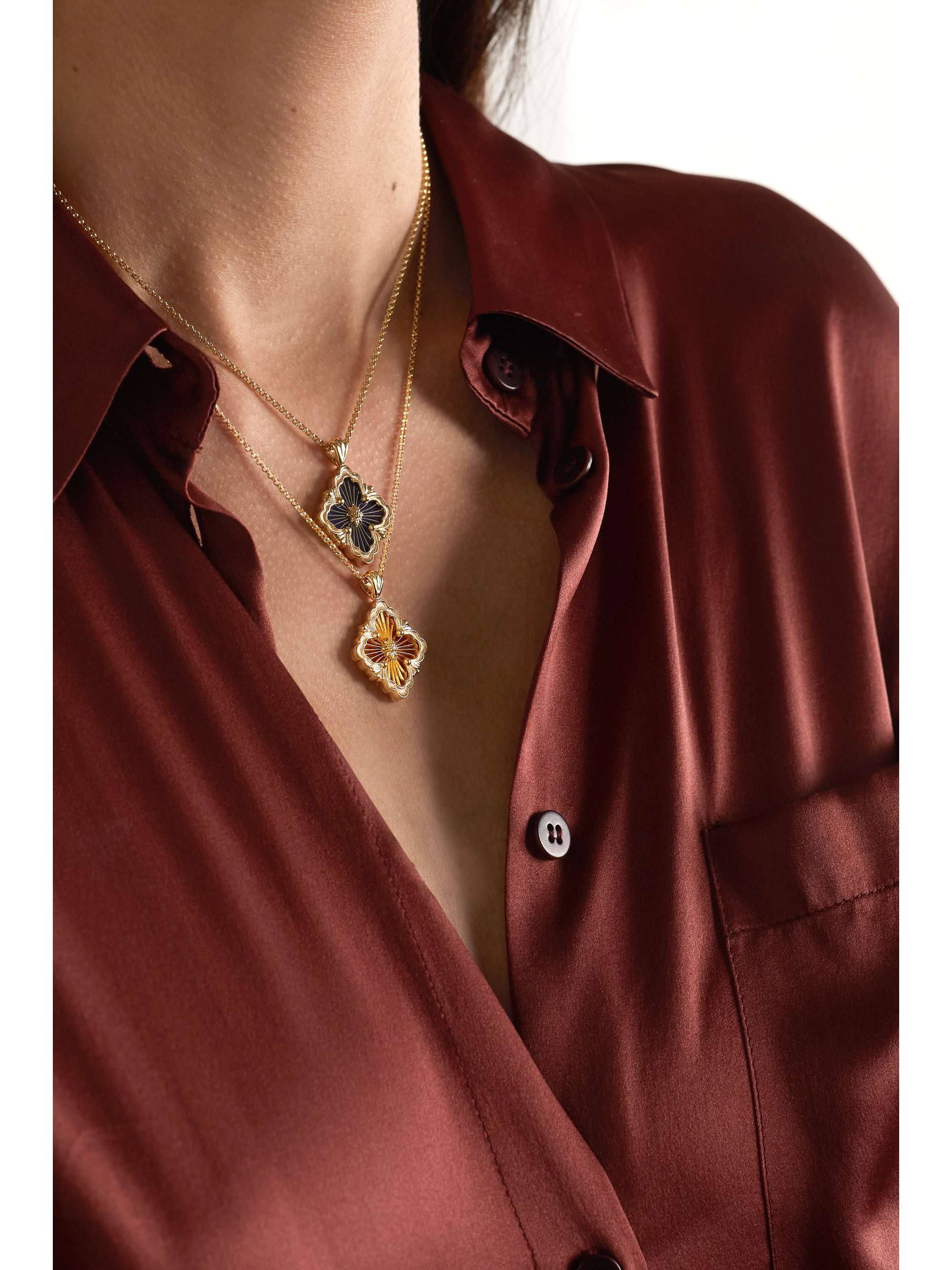 BUCCELLATI Opera Tulle 18-karat gold necklace