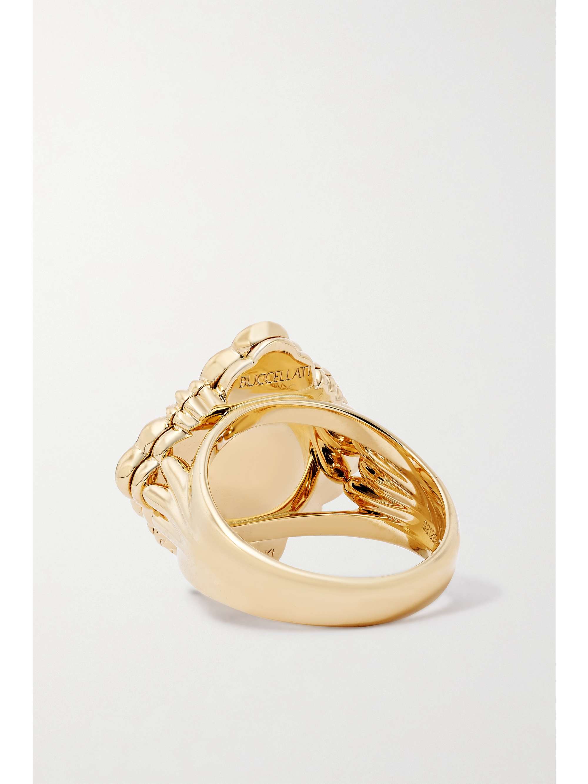 BUCCELLATI Opera Tulle Ring aus 18 Karat Gold mit Emaille