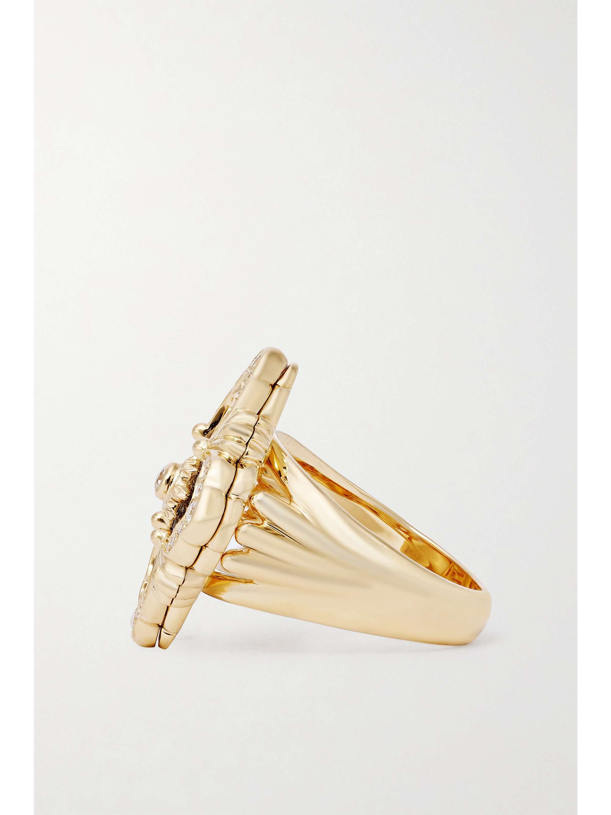 BUCCELLATI Opera Tulle Ring aus 18 Karat Gold mit Emaille