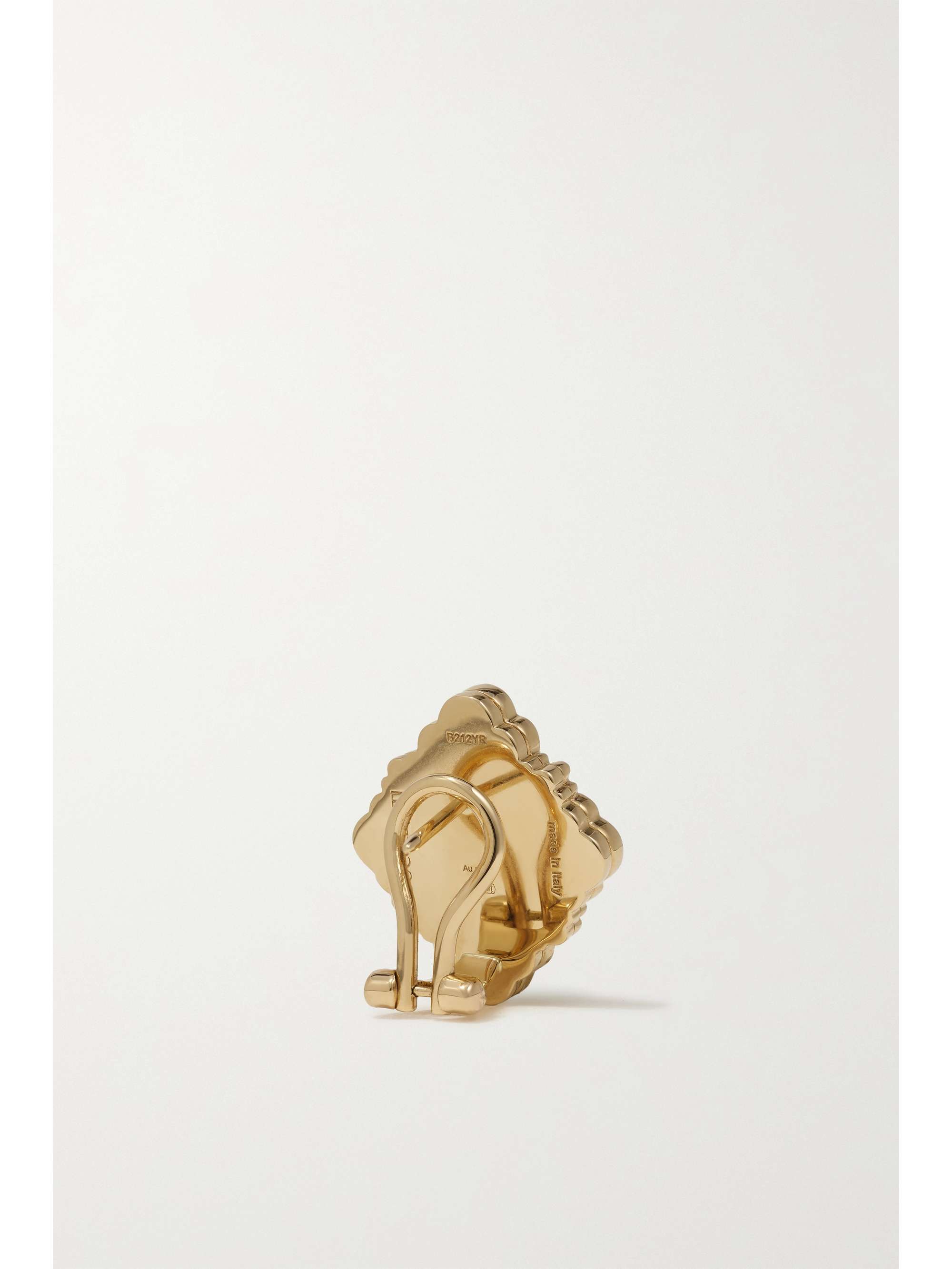 BUCCELLATI Opera Tulle 18-karat gold enamel earrings