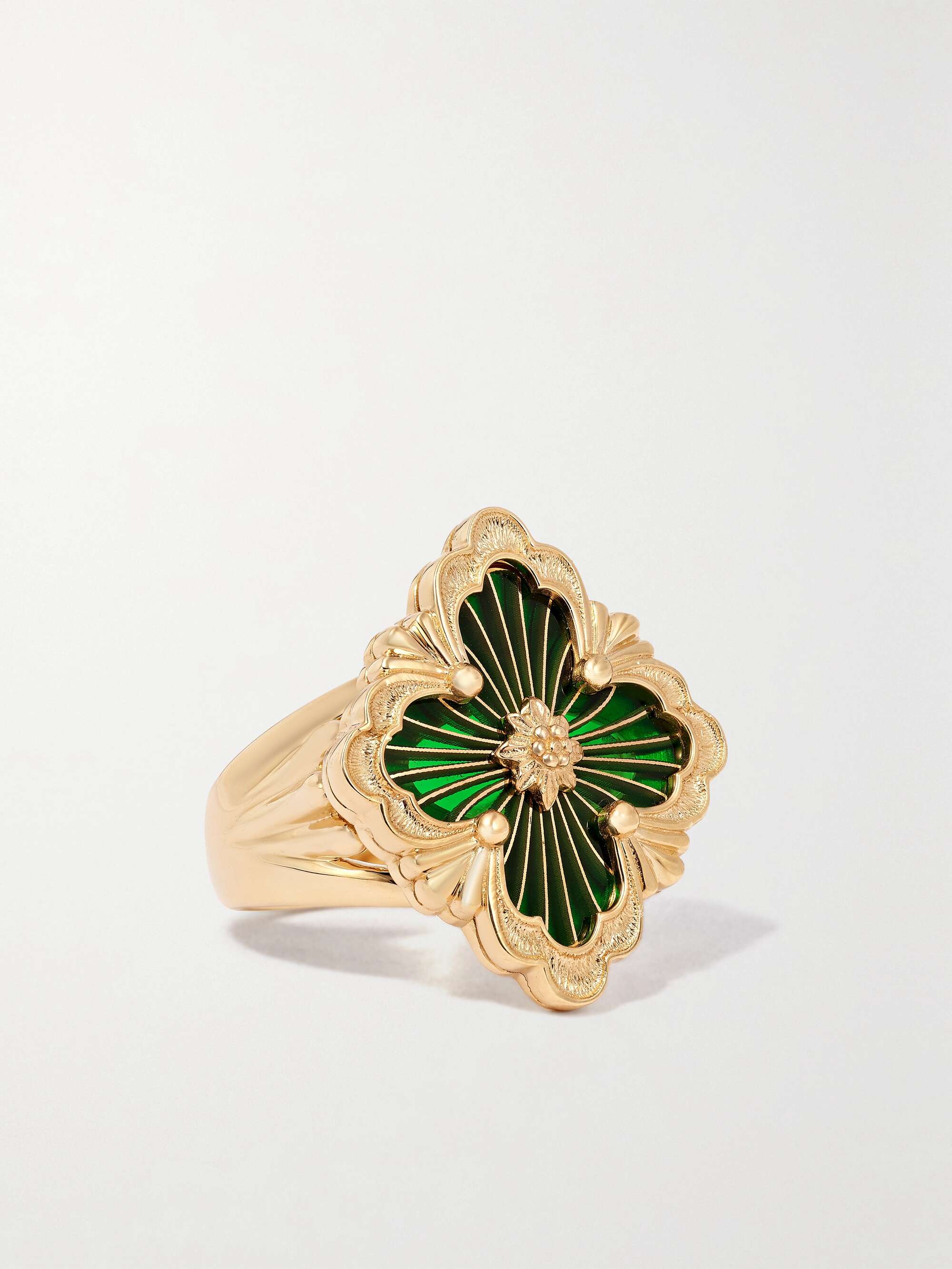 BUCCELLATI Blossoms sterling silver and gold vermeil diamond BUCCELLATI Blossoms sterling silver and gold vermeil diamond