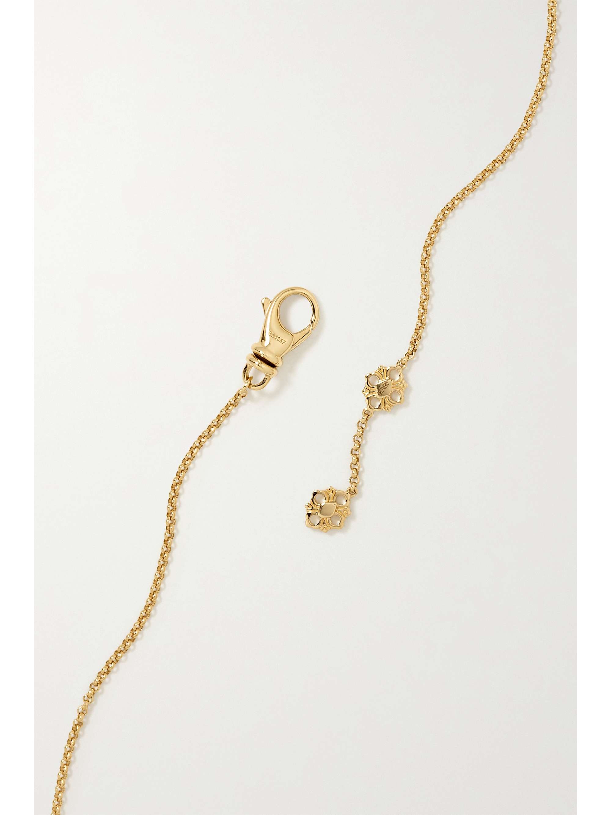 BUCCELLATI Opera Tulle 18-karat gold and enamel necklace