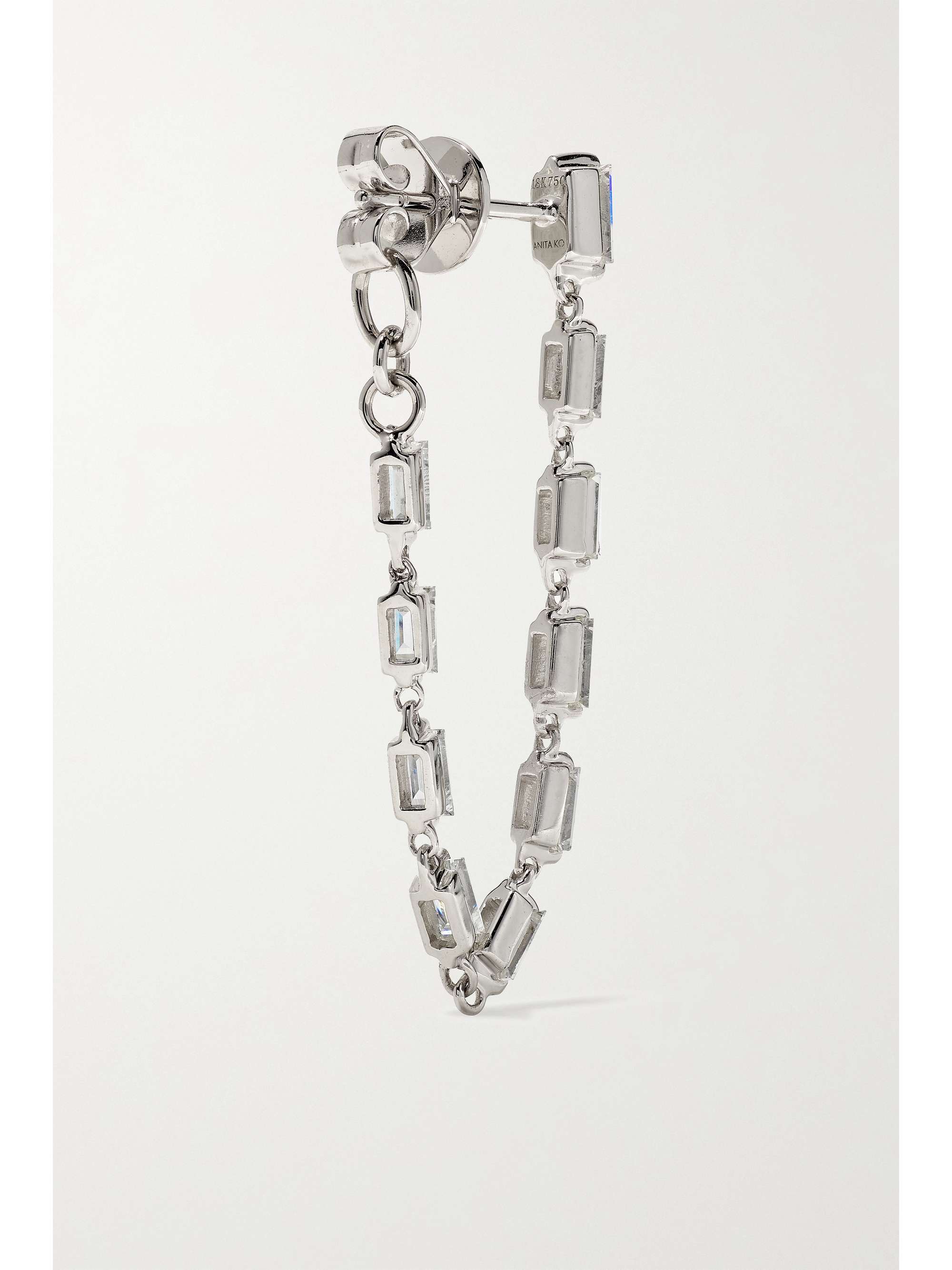 ANITA KO 18-karat white gold diamond earrings