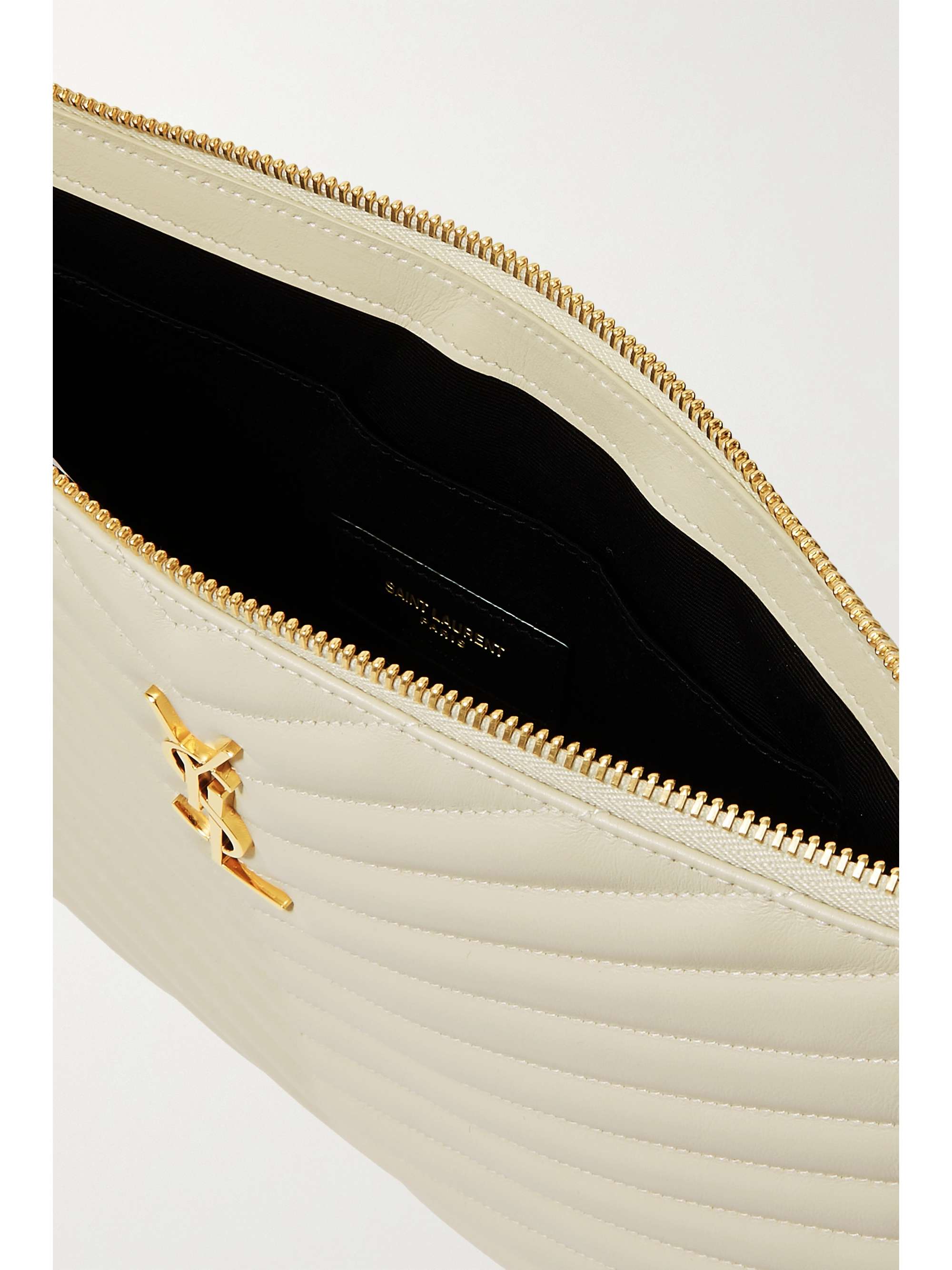 SAINT LAURENT Monogramme quilted leather pouch