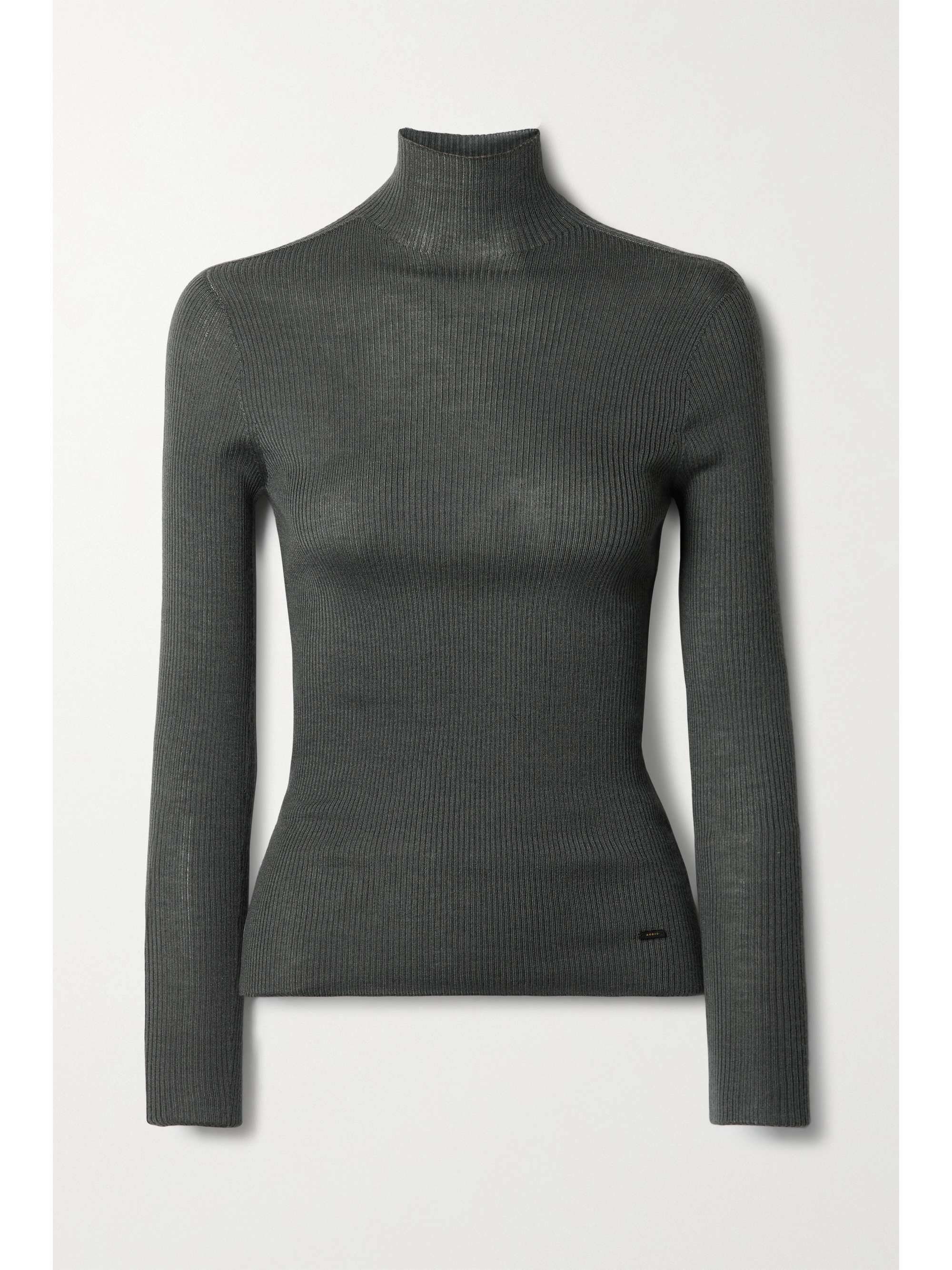 silk turtleneck sweater