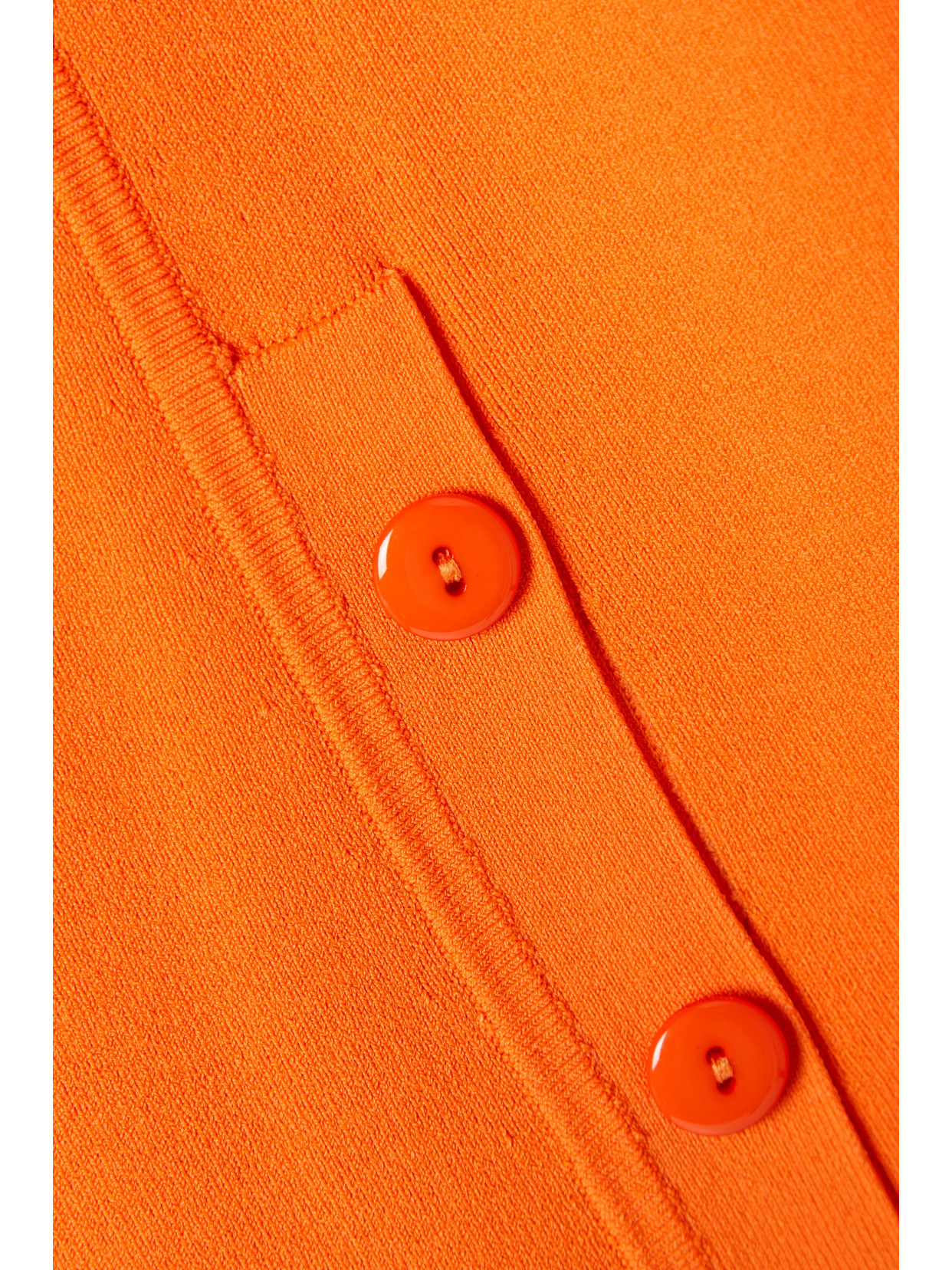 Christopher John Rogers Neon Stretch-jersey Maxi Dress In Orange