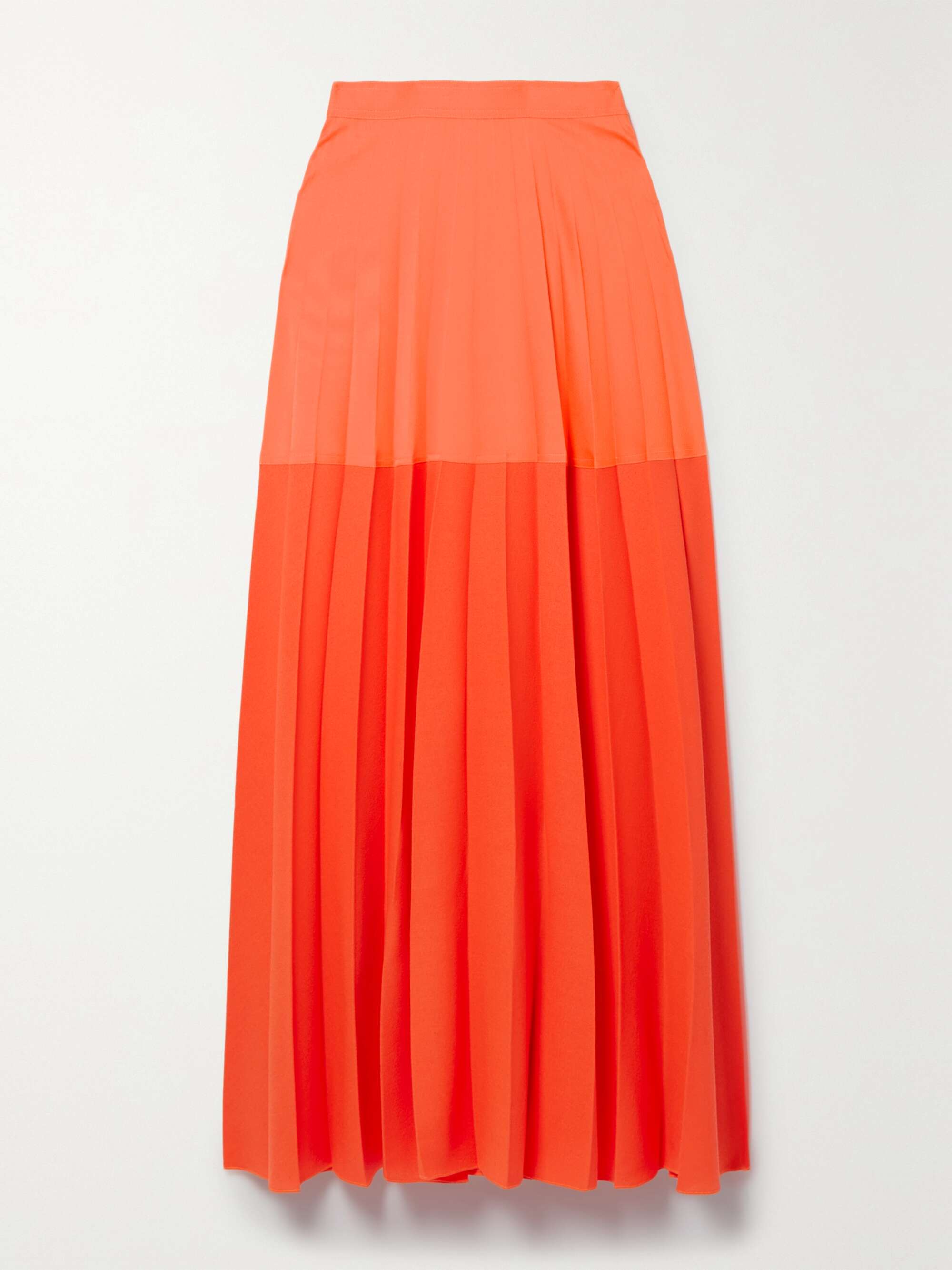 CHRISTOPHER JOHN ROGERS Pleated color-block wool-blend maxi skirt | NET ...