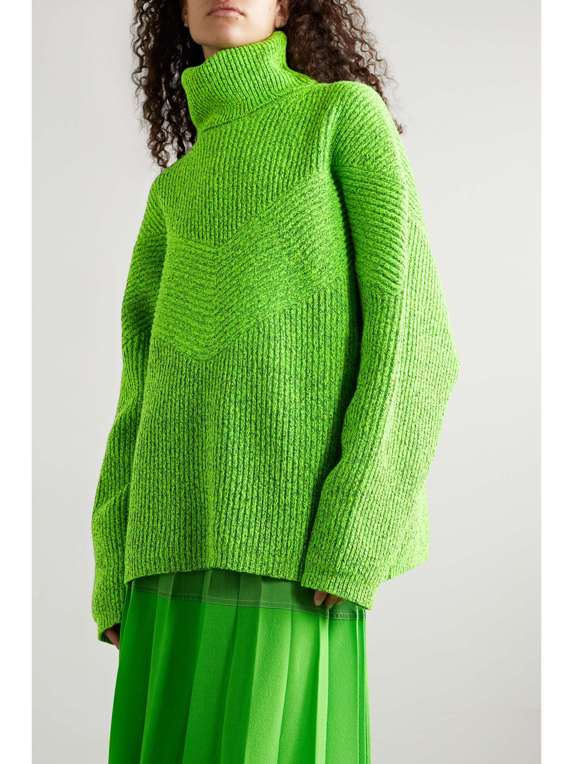 Green turtleneck sweaters Clearance
