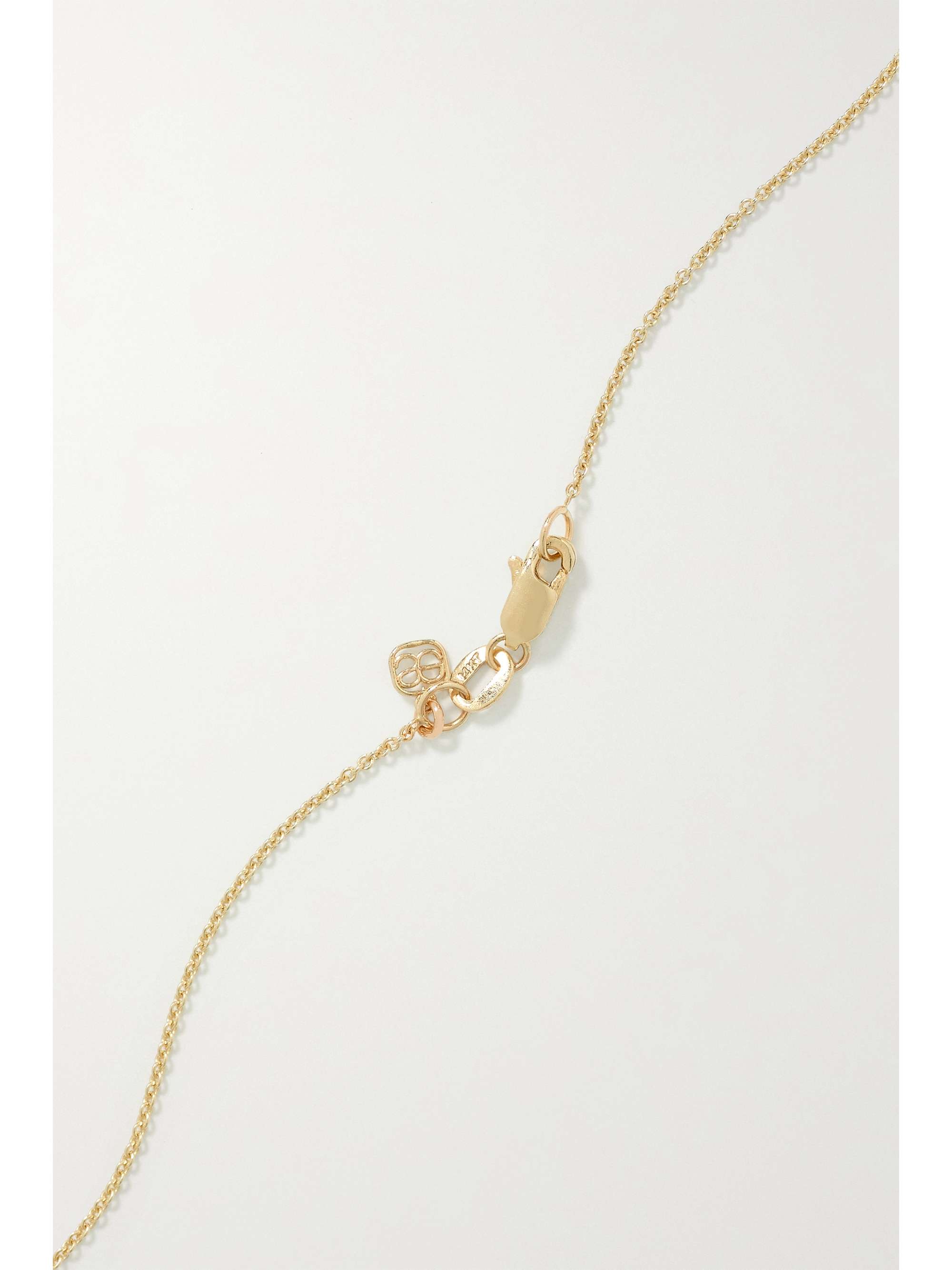 SYDNEY EVAN Butterfly Tree of Life 14-karat gold diamond necklace