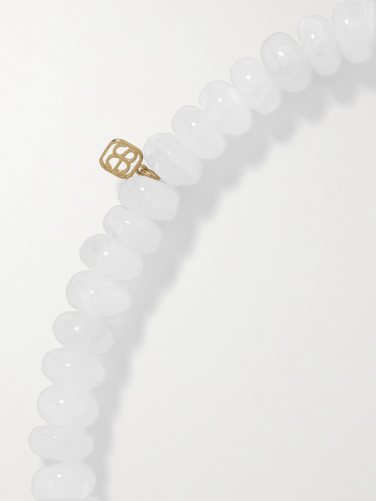 Sydney Evan 14-karat Gold, Enamel, Moonstone And Sapphire Bracelet In Gold