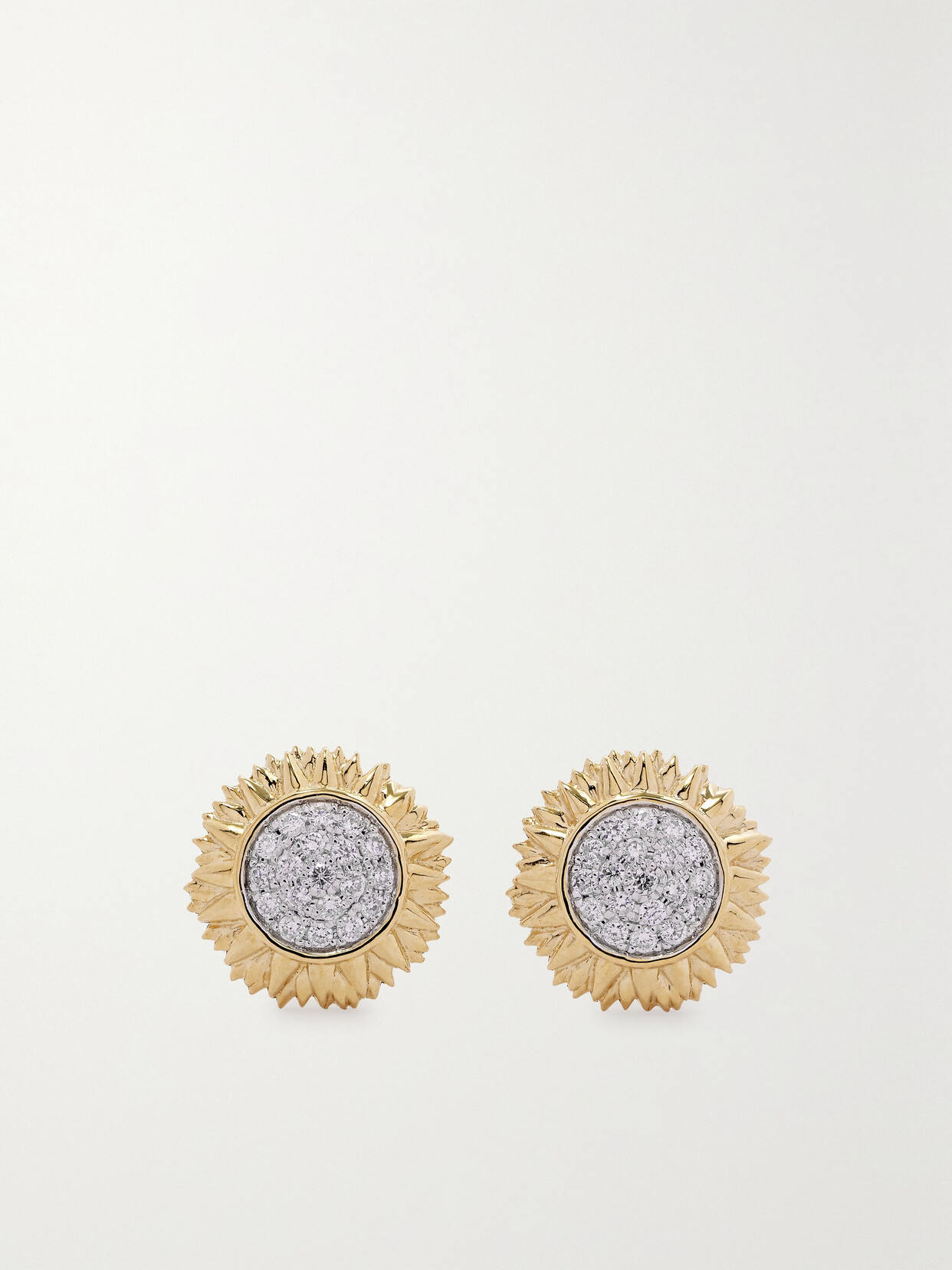 Sydney Evan 14-karat  Diamond Earrings