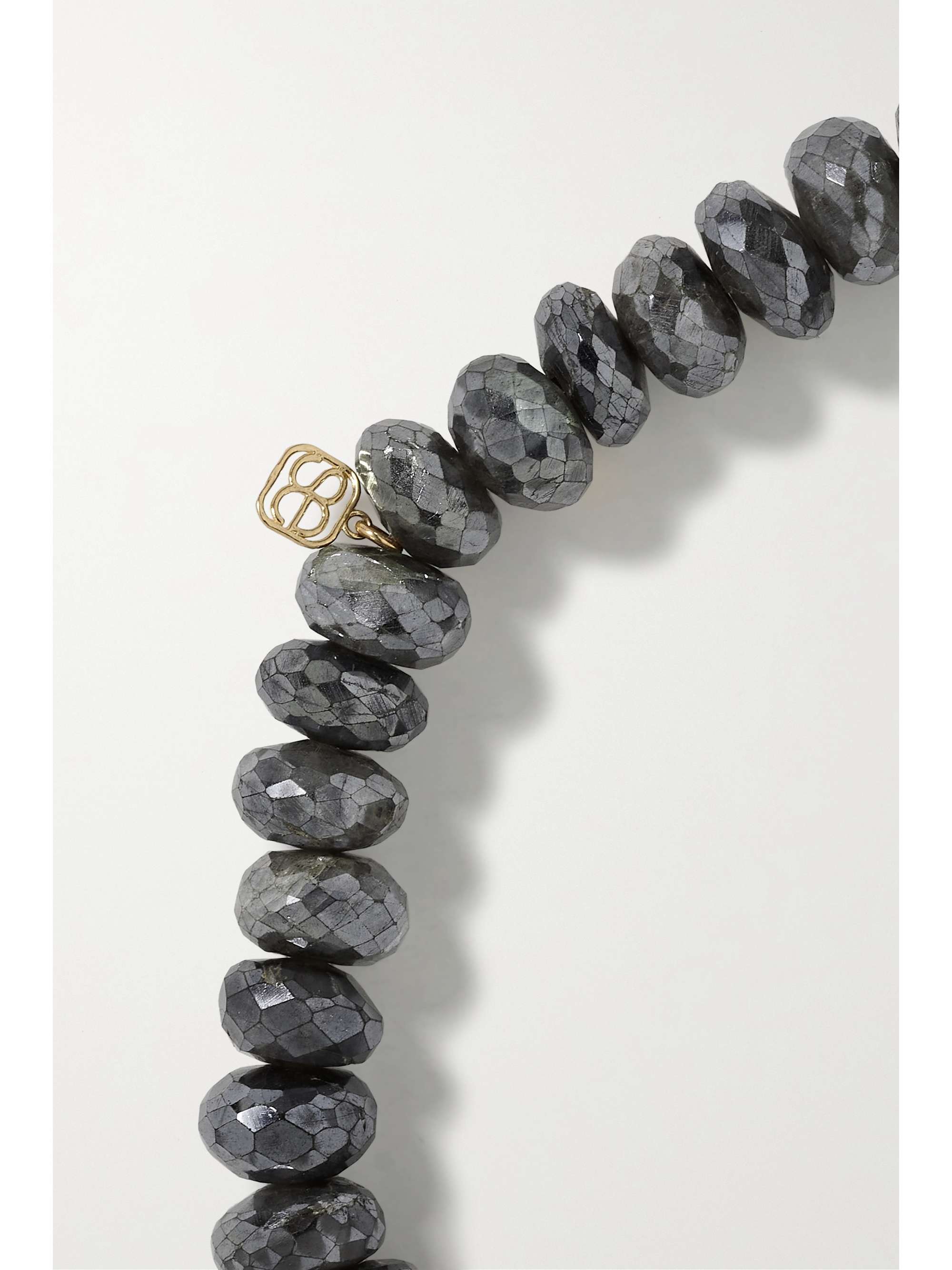 SYDNEY EVAN Evil Eye 14-karat gold multi-stone bracelet