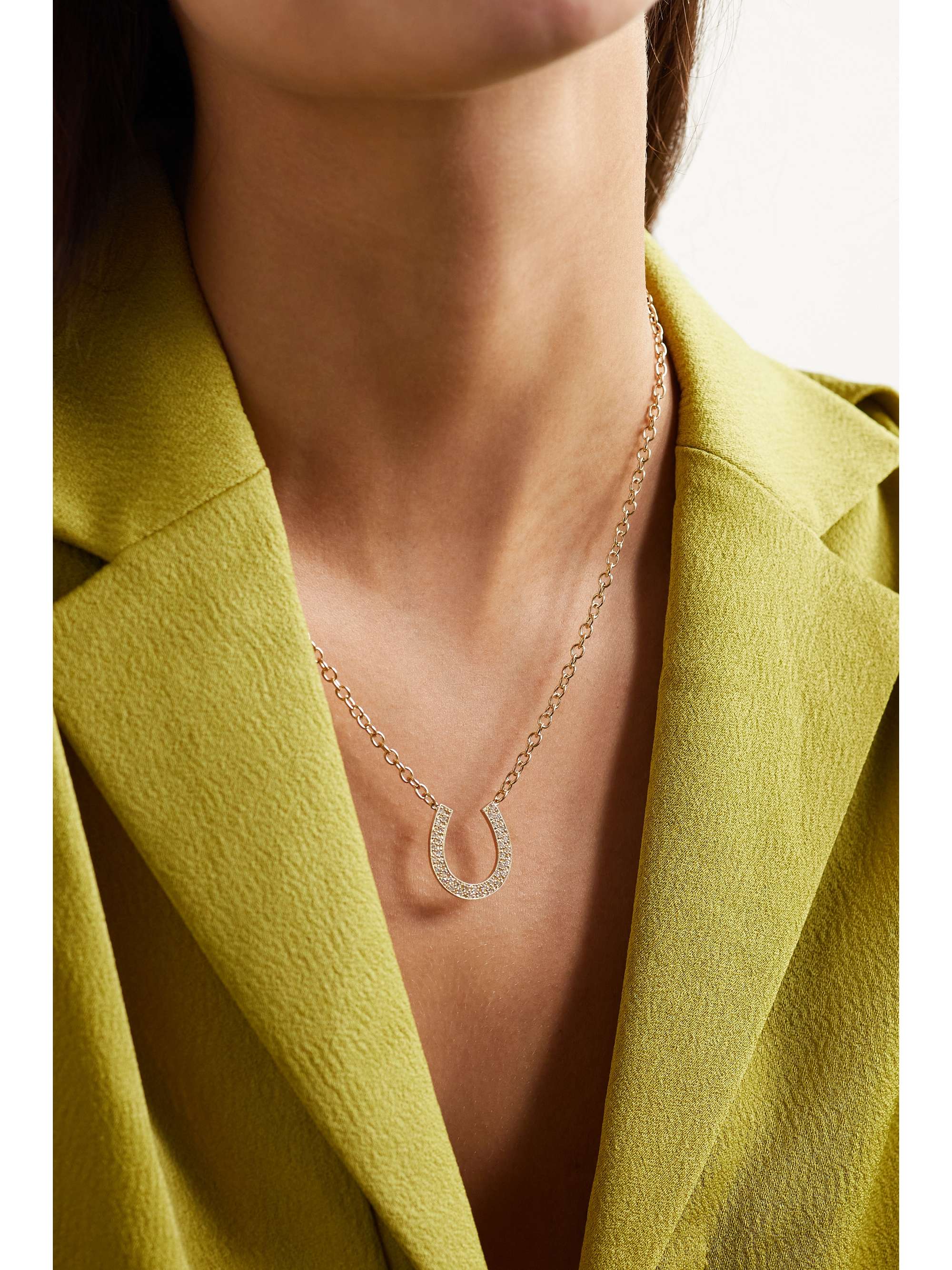 SYDNEY EVAN 14-karat gold diamond necklace