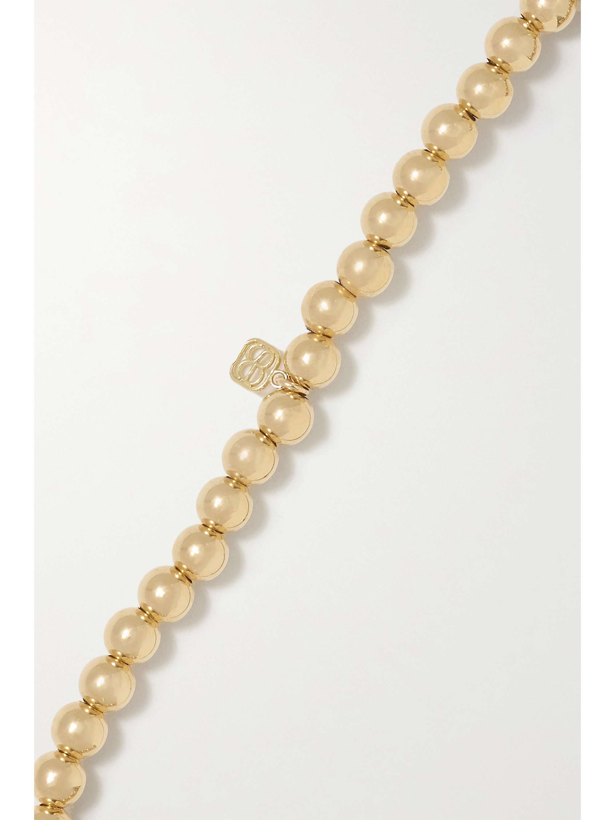 SYDNEY EVAN Yin Yang 14-karat gold enamel bracelet