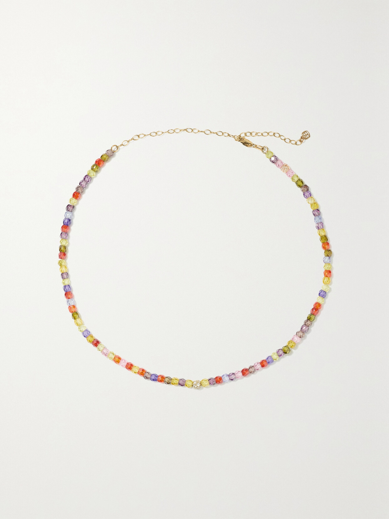 Sydney Evan 14-karat , Zirconia And Diamond Necklace