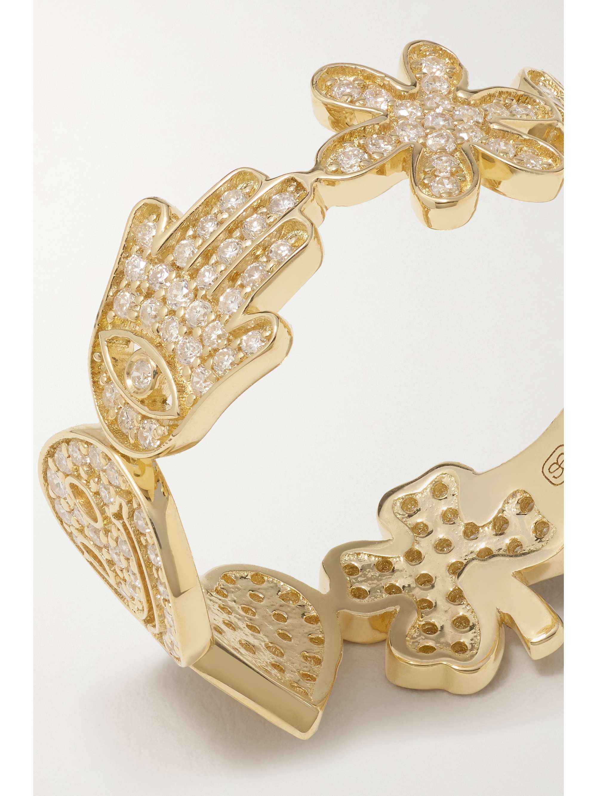SYDNEY EVAN Icon 18-karat gold diamond ring