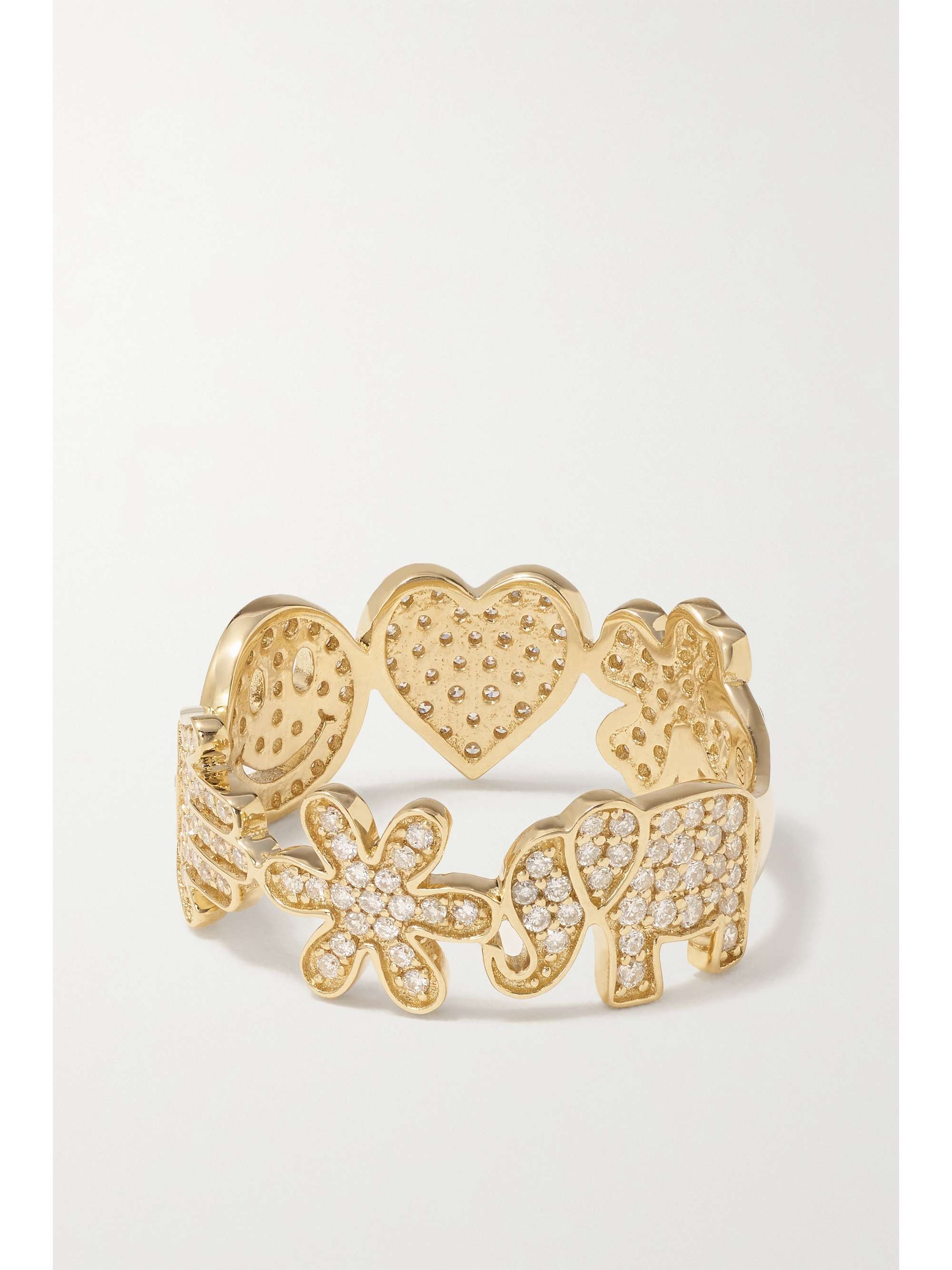 SYDNEY EVAN Icon 18-karat gold diamond ring