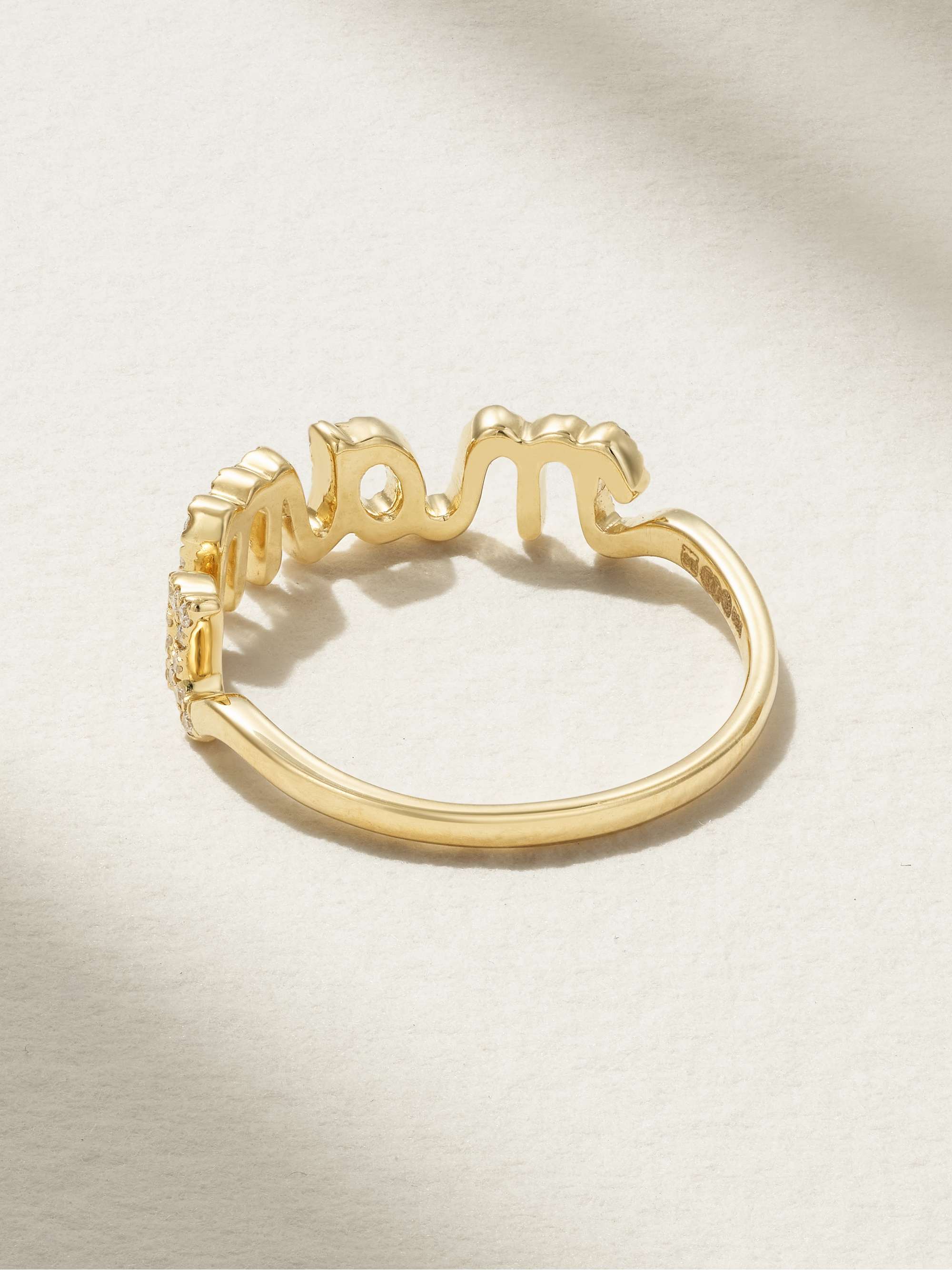 SYDNEY EVAN Mama 14-karat gold diamond ring