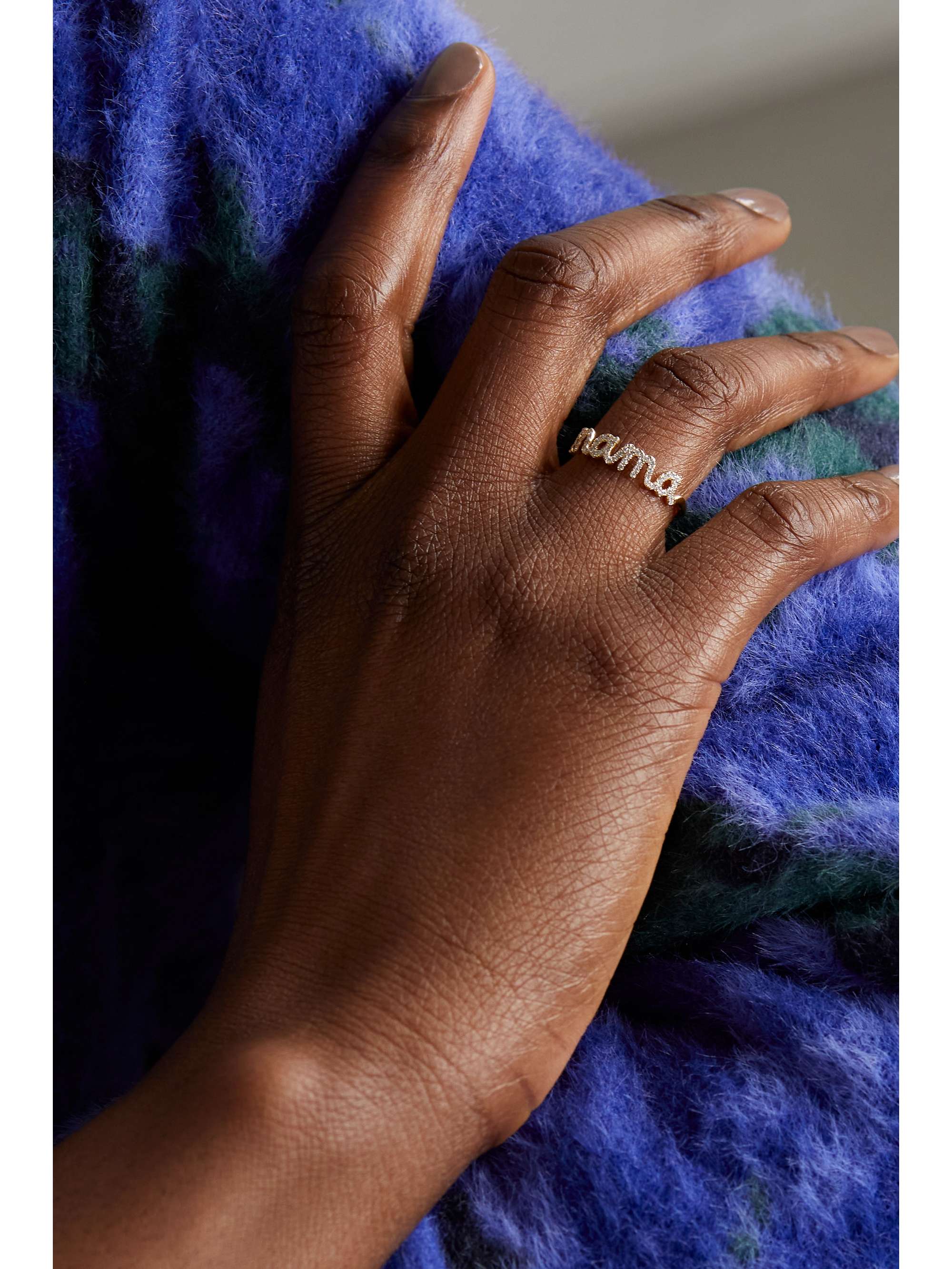 SYDNEY EVAN Mama 14-karat gold diamond ring