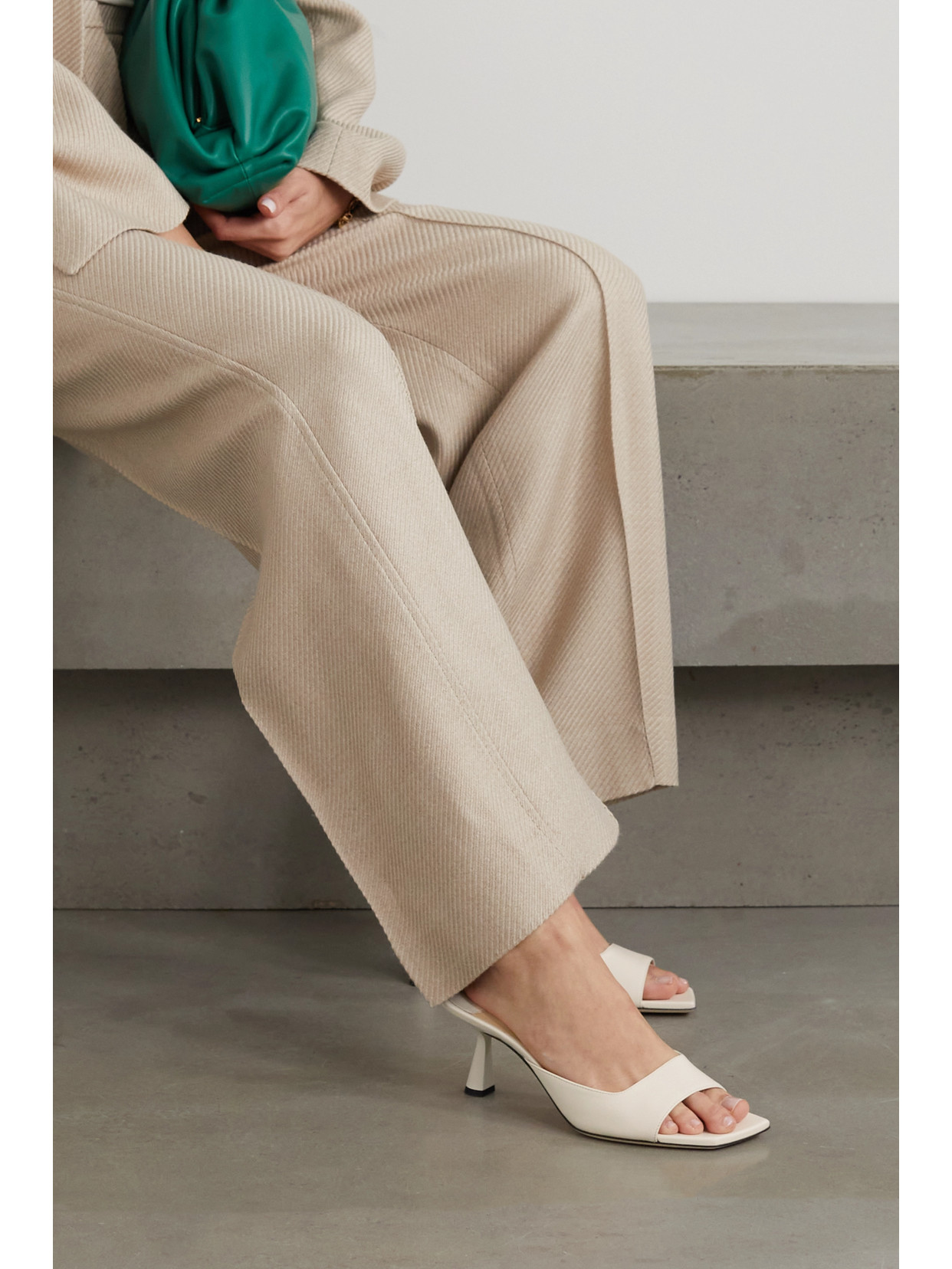 ジミーチュー レディース ヒール シューズ Naria crystal-embellished leather heeled sandals  LATTE CRYSTAL 通販