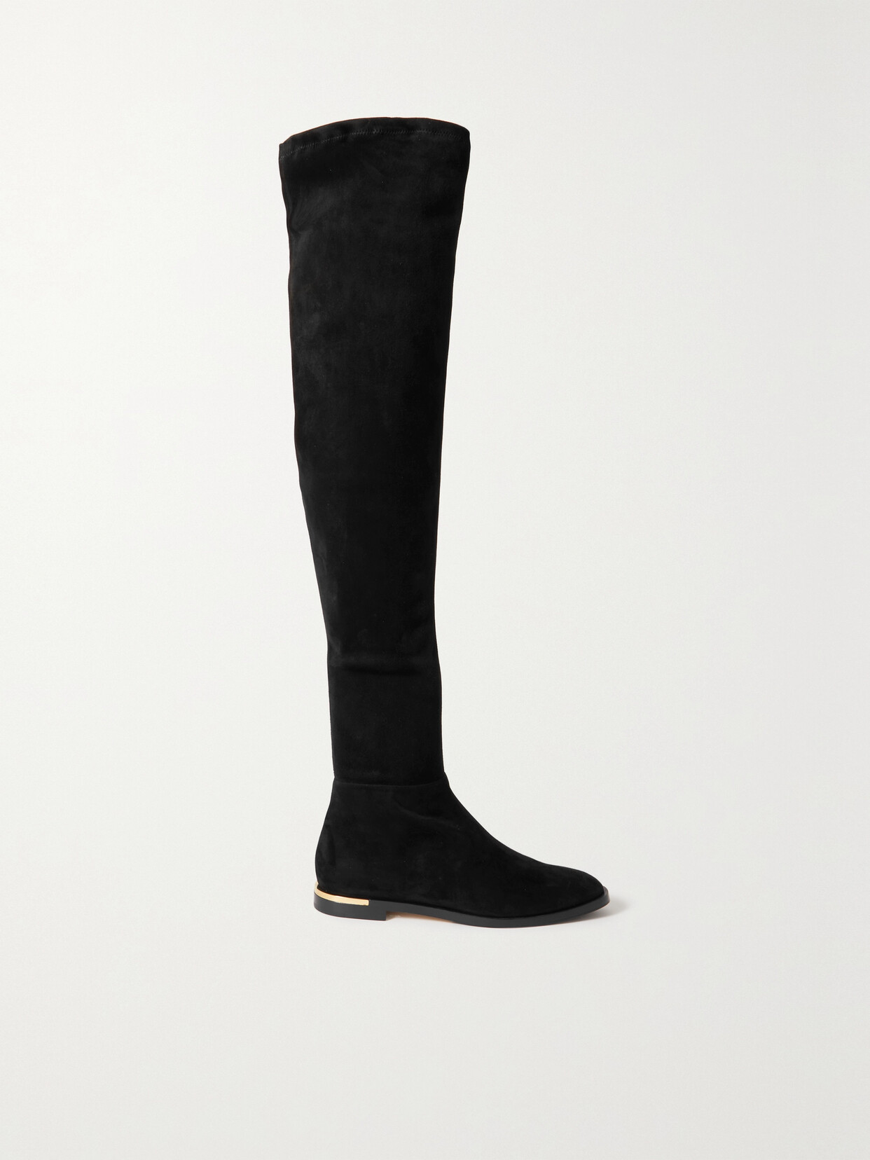 Jimmy Choo Palina Stretch-suede Over-the-knee Boots In Black