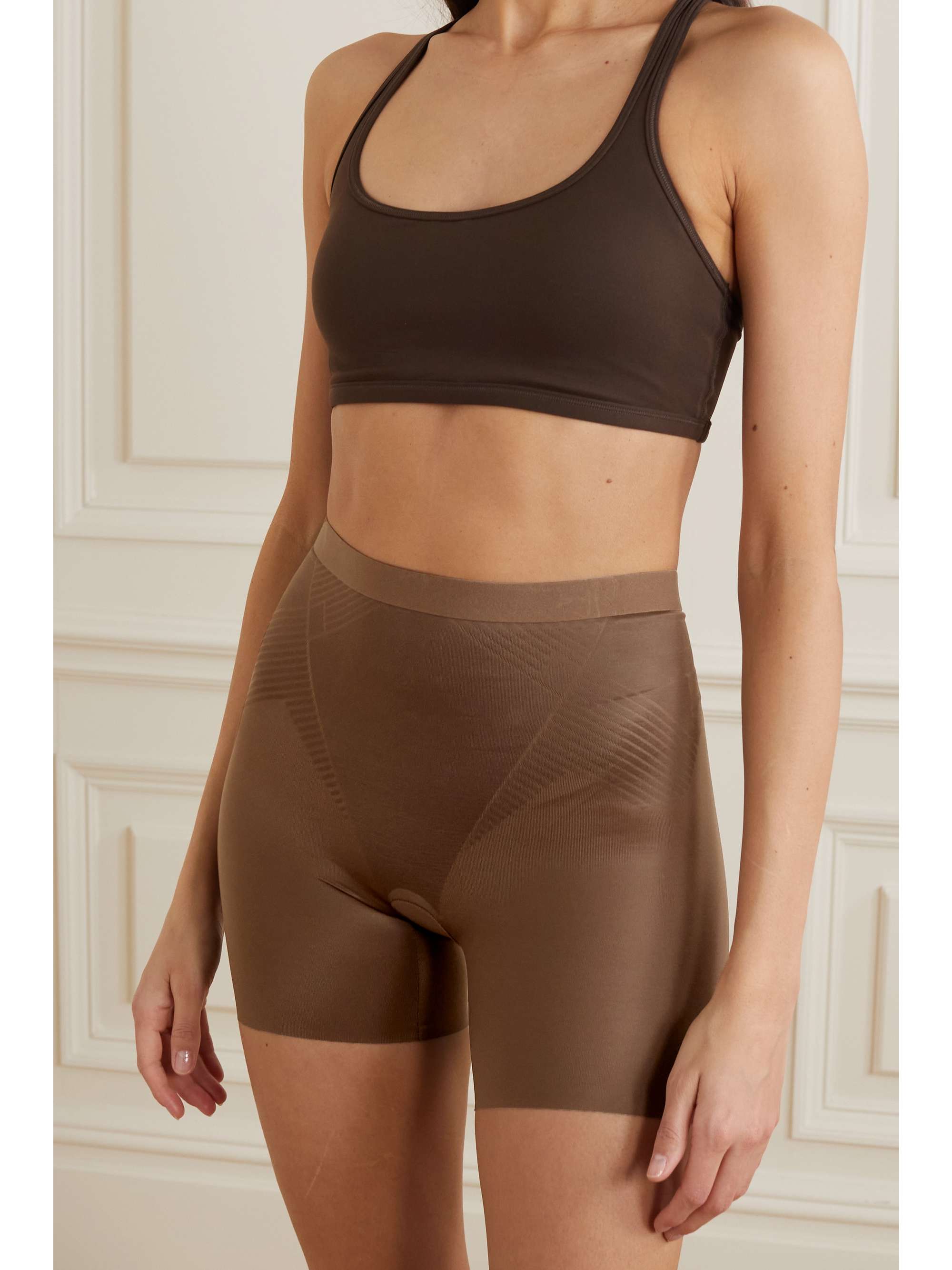 Shop Spanx Thinstincts 2.0 High-Waisted Mid-Thigh Shorts