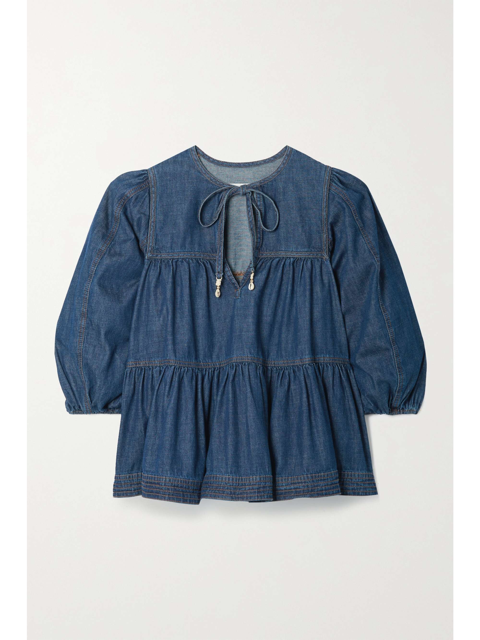 Dark denim Moonshine tiered denim 