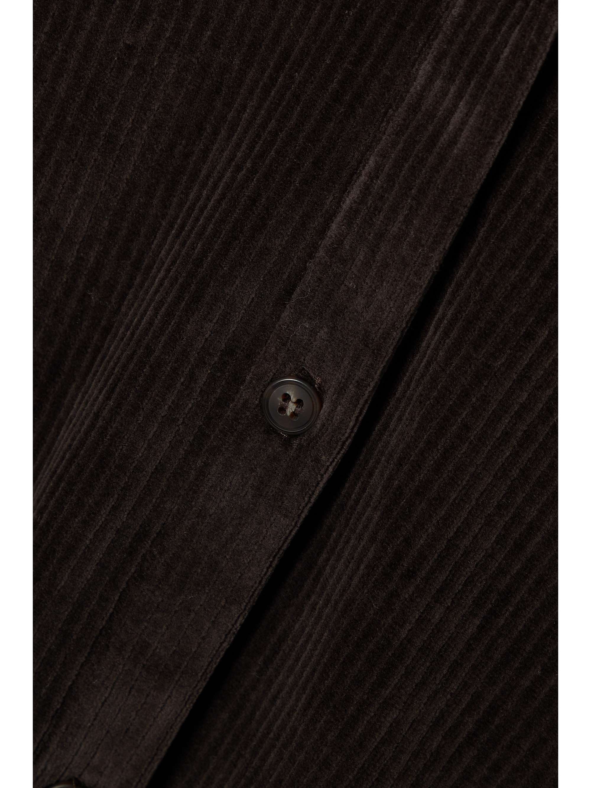 LESET Sophie cotton-blend corduroy shirt