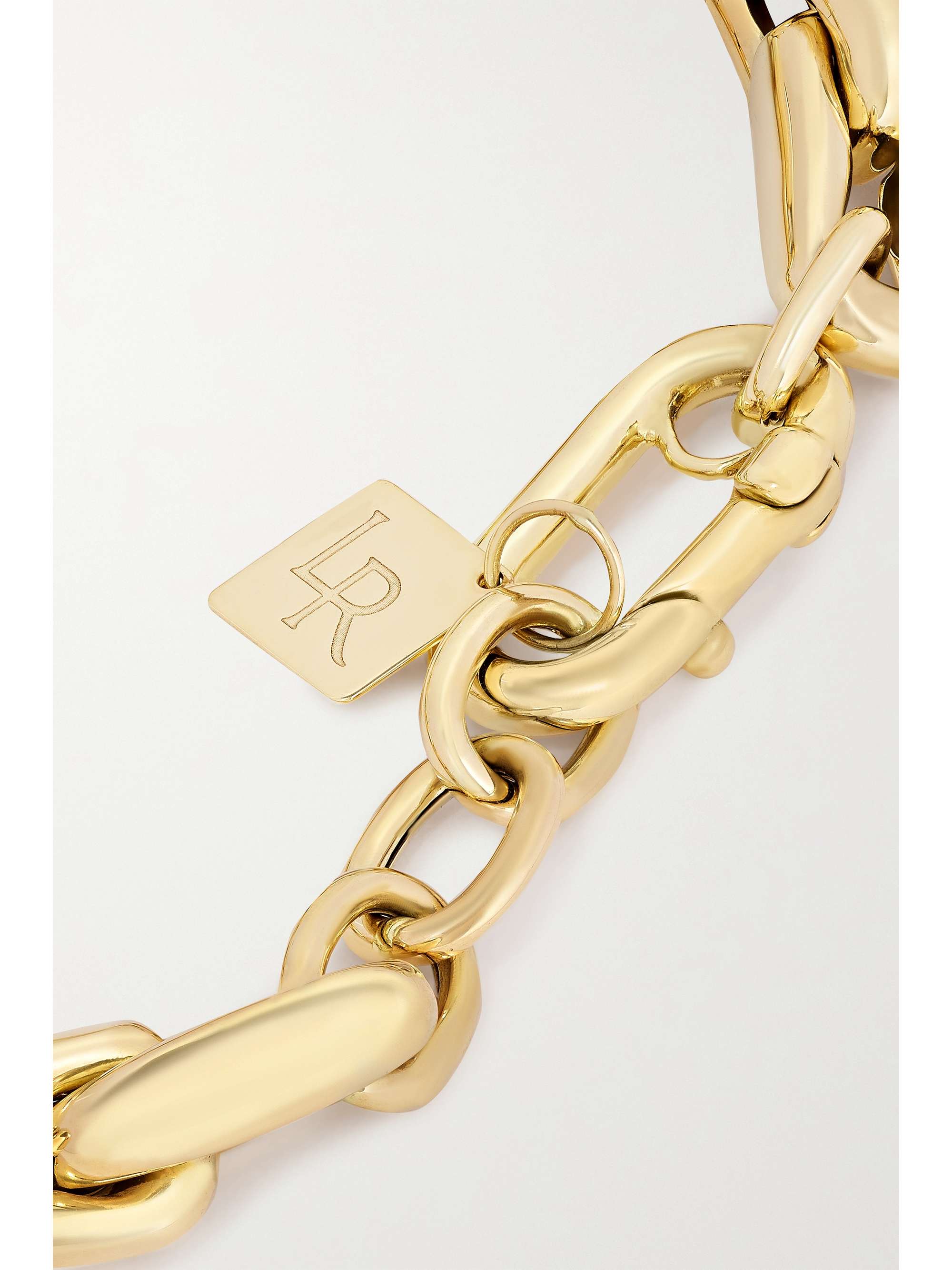 LAUREN RUBINSKI Small 14-karat gold and enamel bracelet