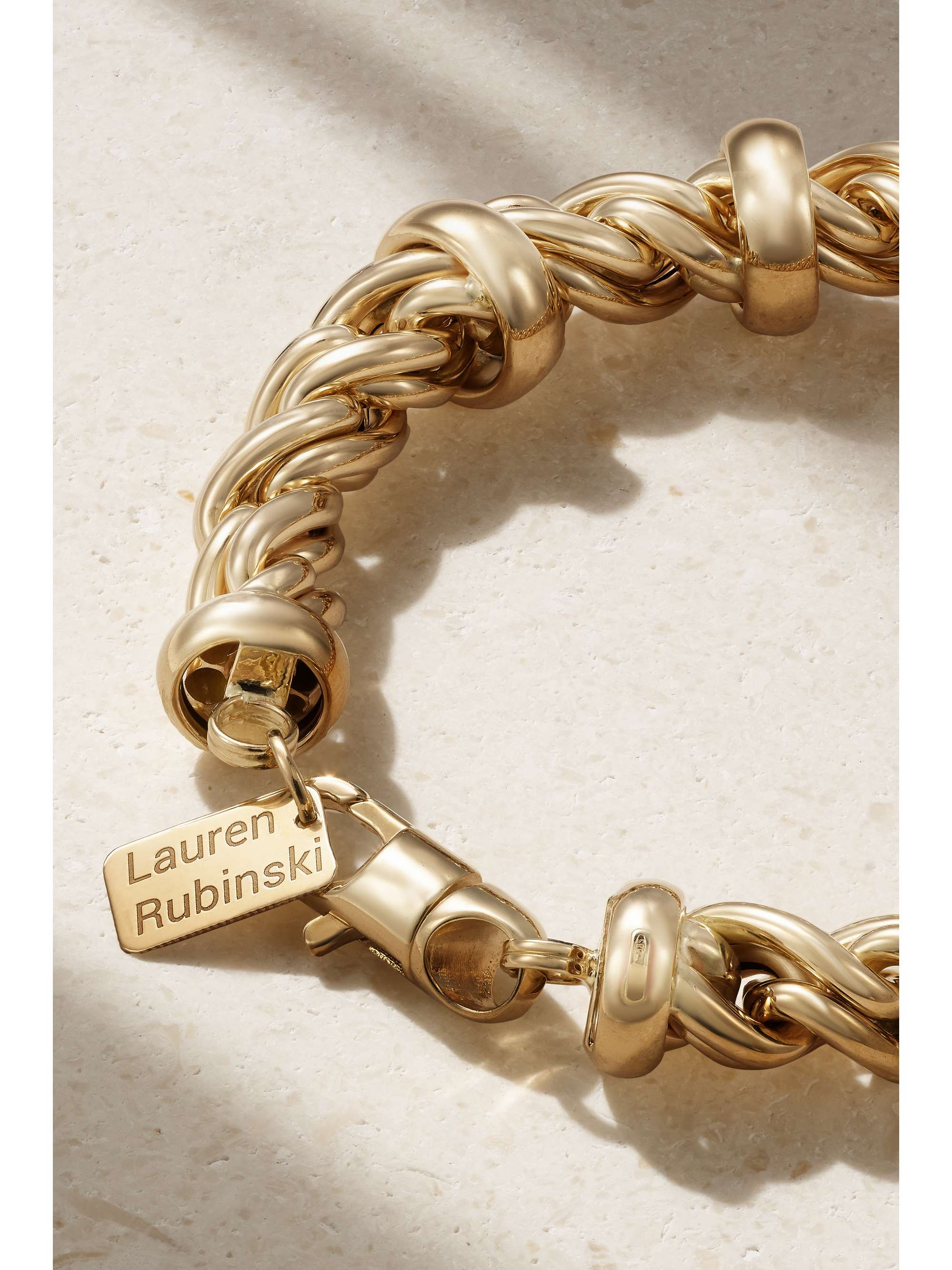 LAUREN RUBINSKI Large 14-karat gold bracelet