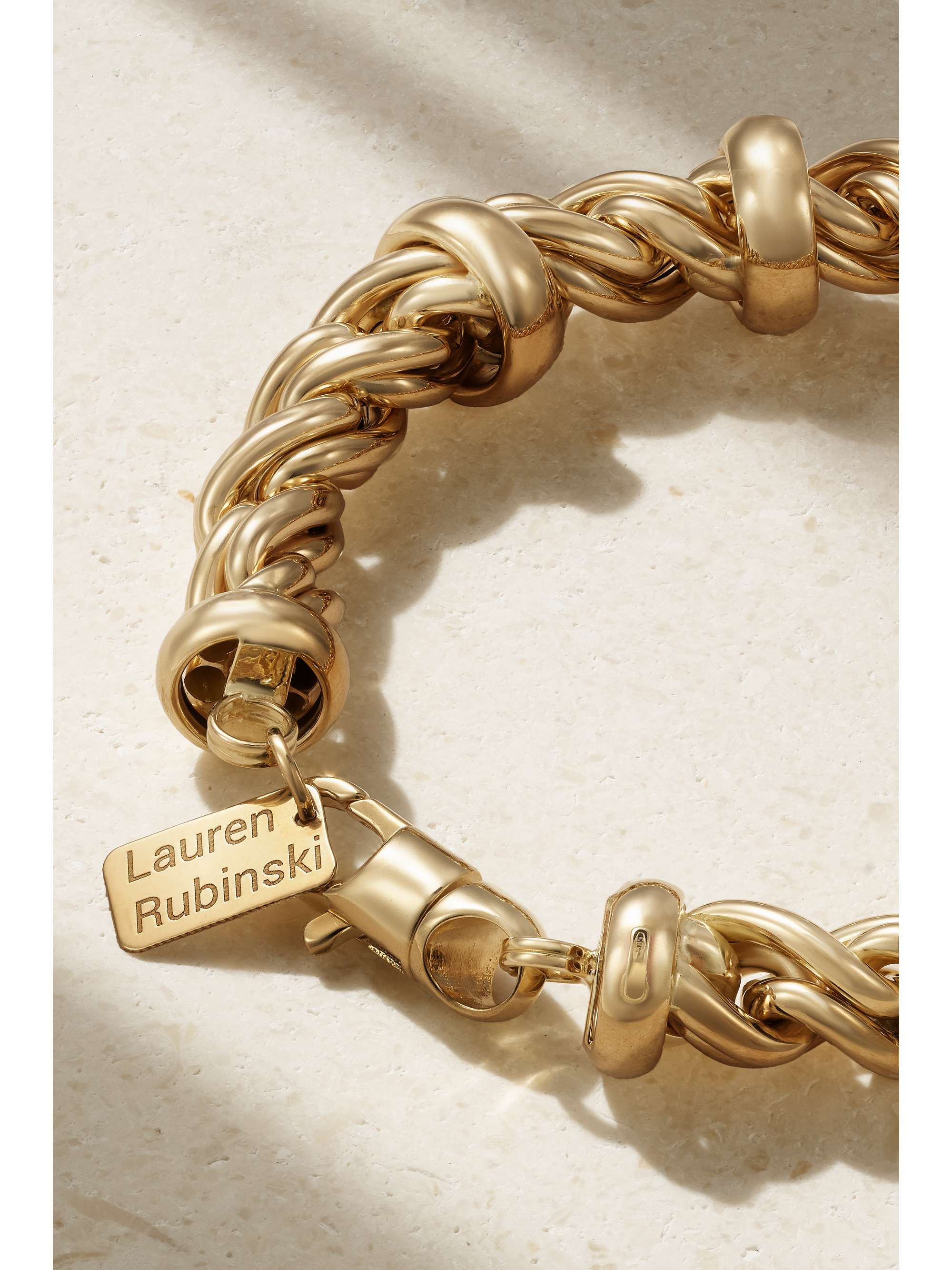 LAUREN RUBINSKI Medium 14-karat gold bracelet