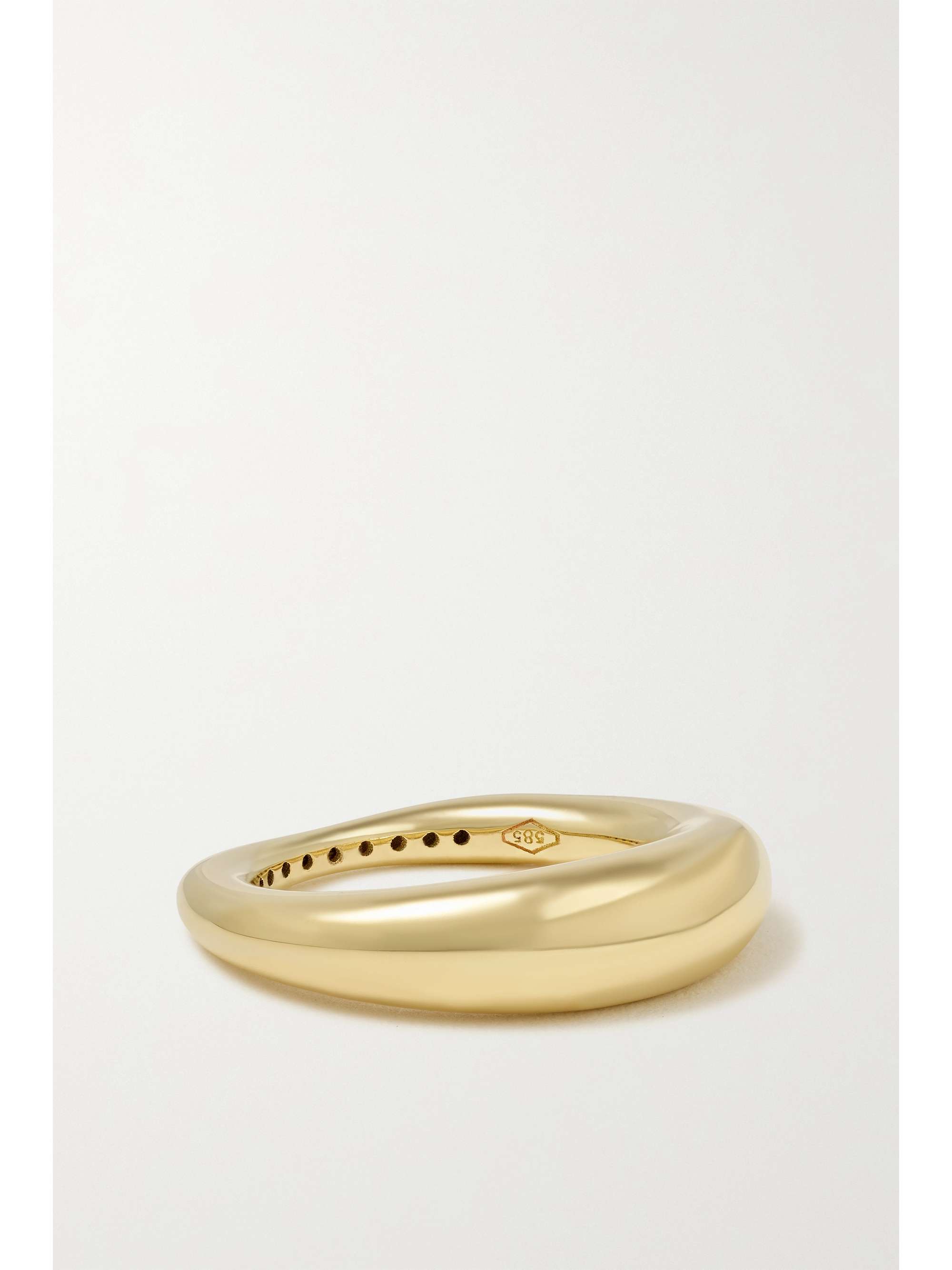 LAUREN RUBINSKI 14-karat gold diamond ring