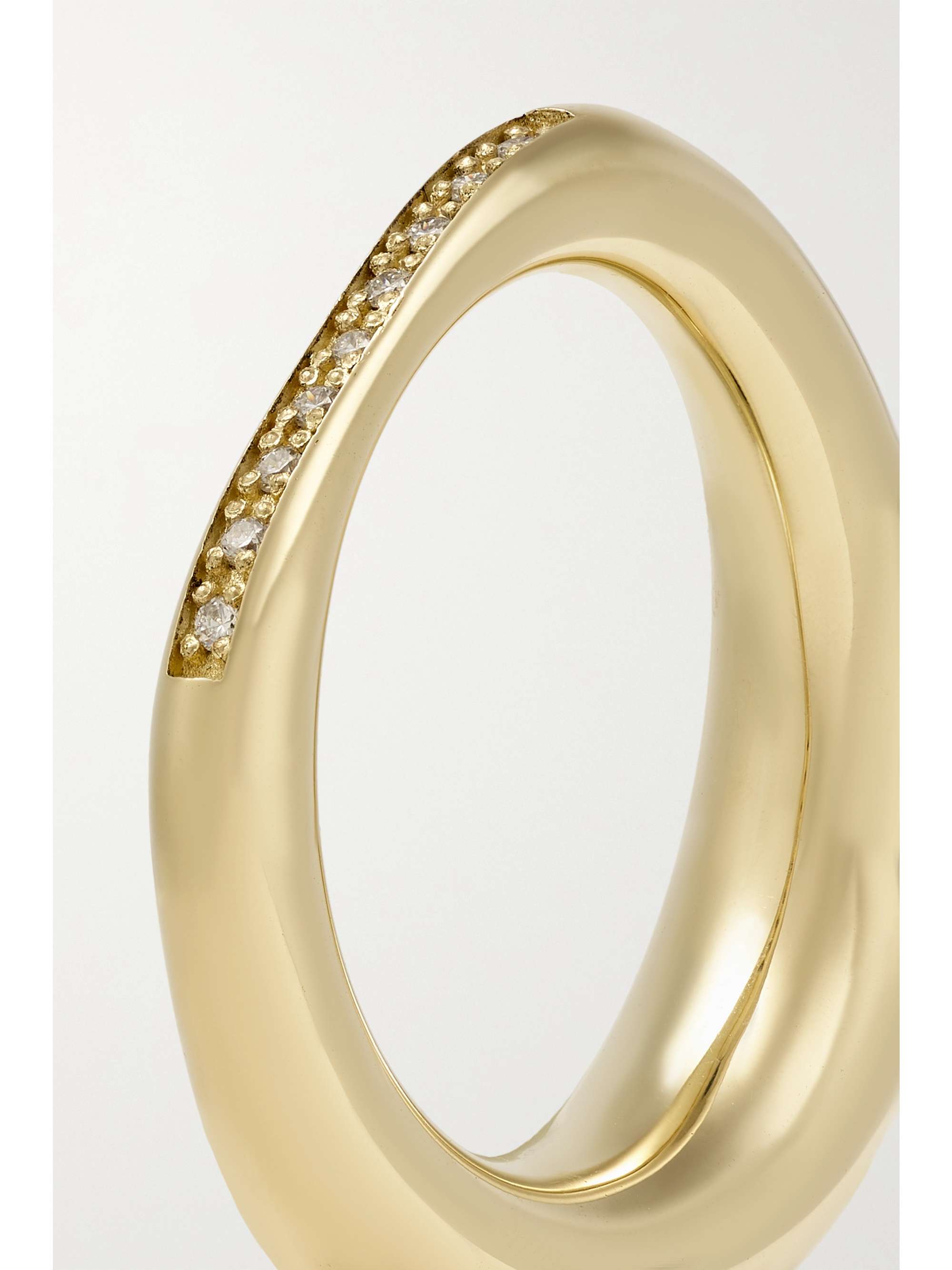 LAUREN RUBINSKI 14-karat gold diamond ring