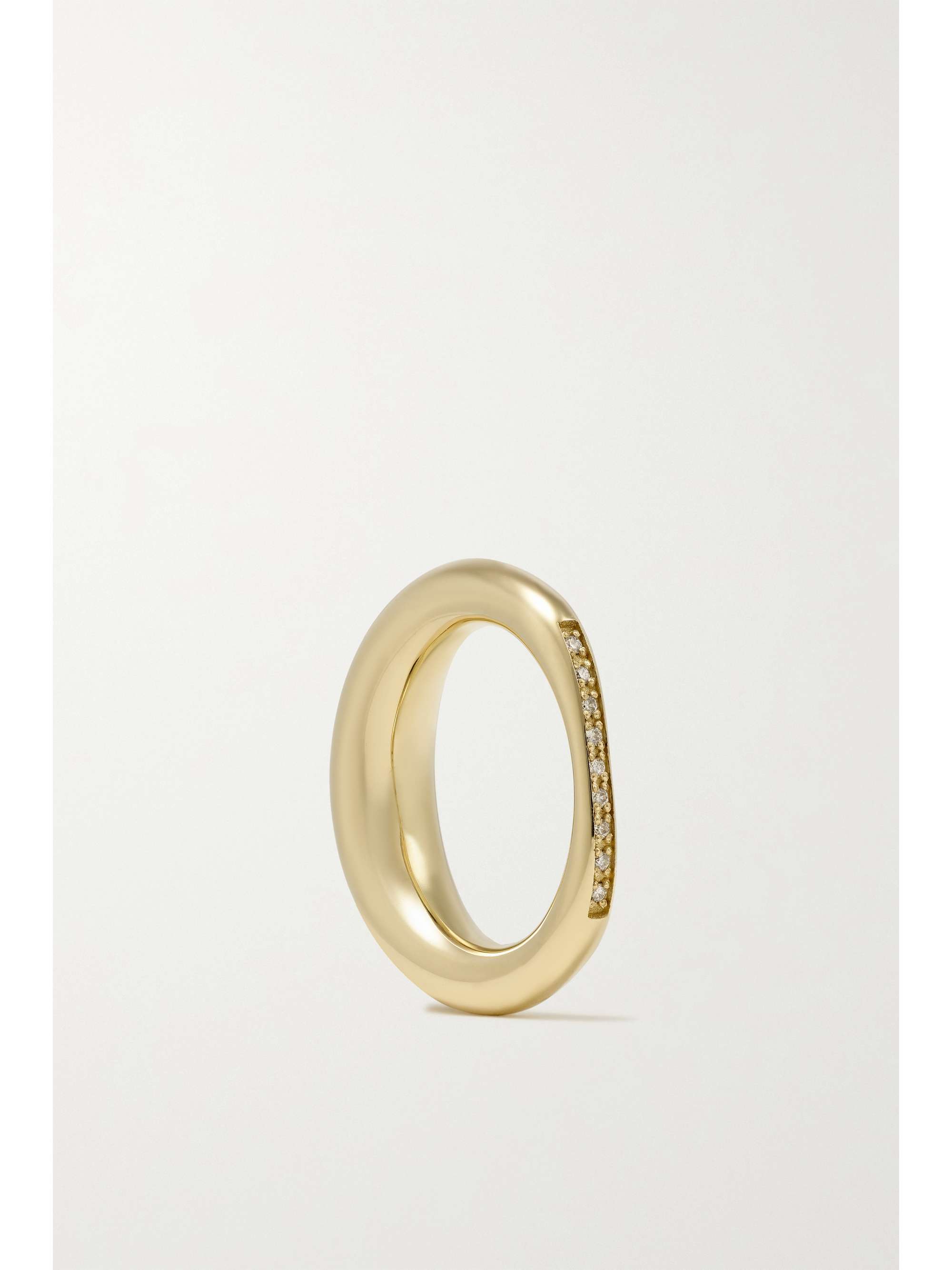 LAUREN RUBINSKI 14-karat gold diamond ring