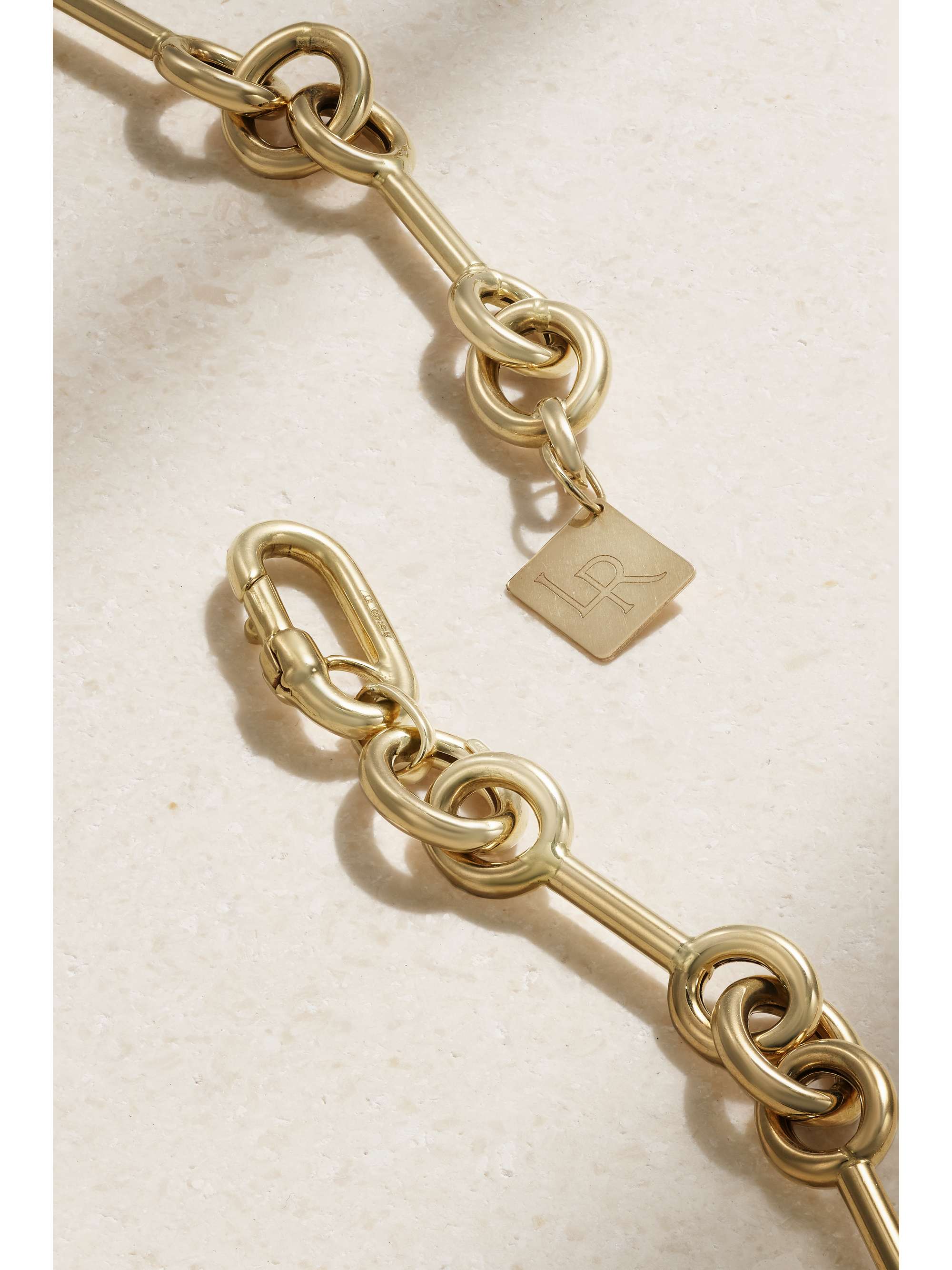 LAUREN RUBINSKI Small 14-karat gold necklace