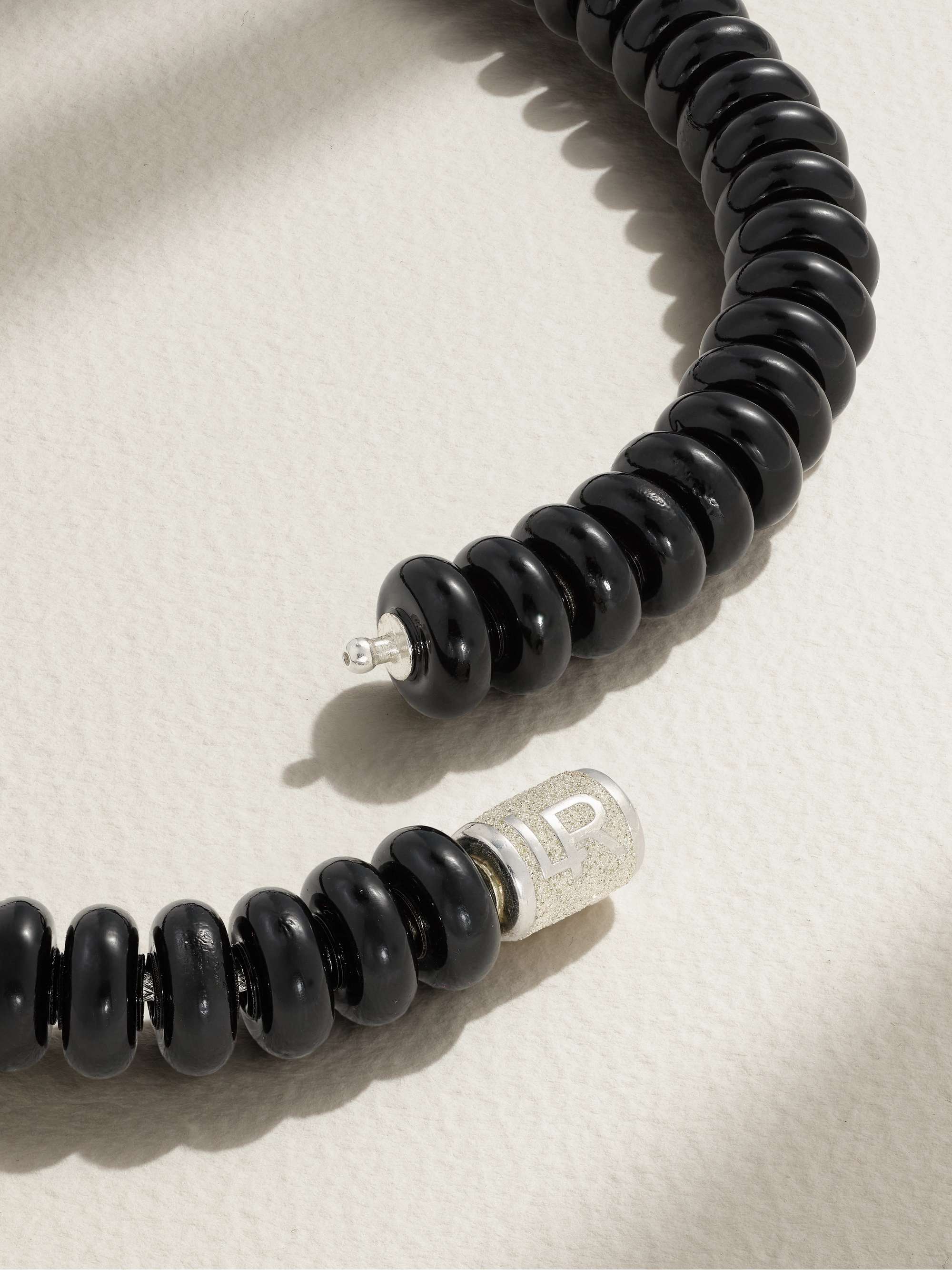 LAUREN RUBINSKI Happy sterling silver, enamel and bead necklace