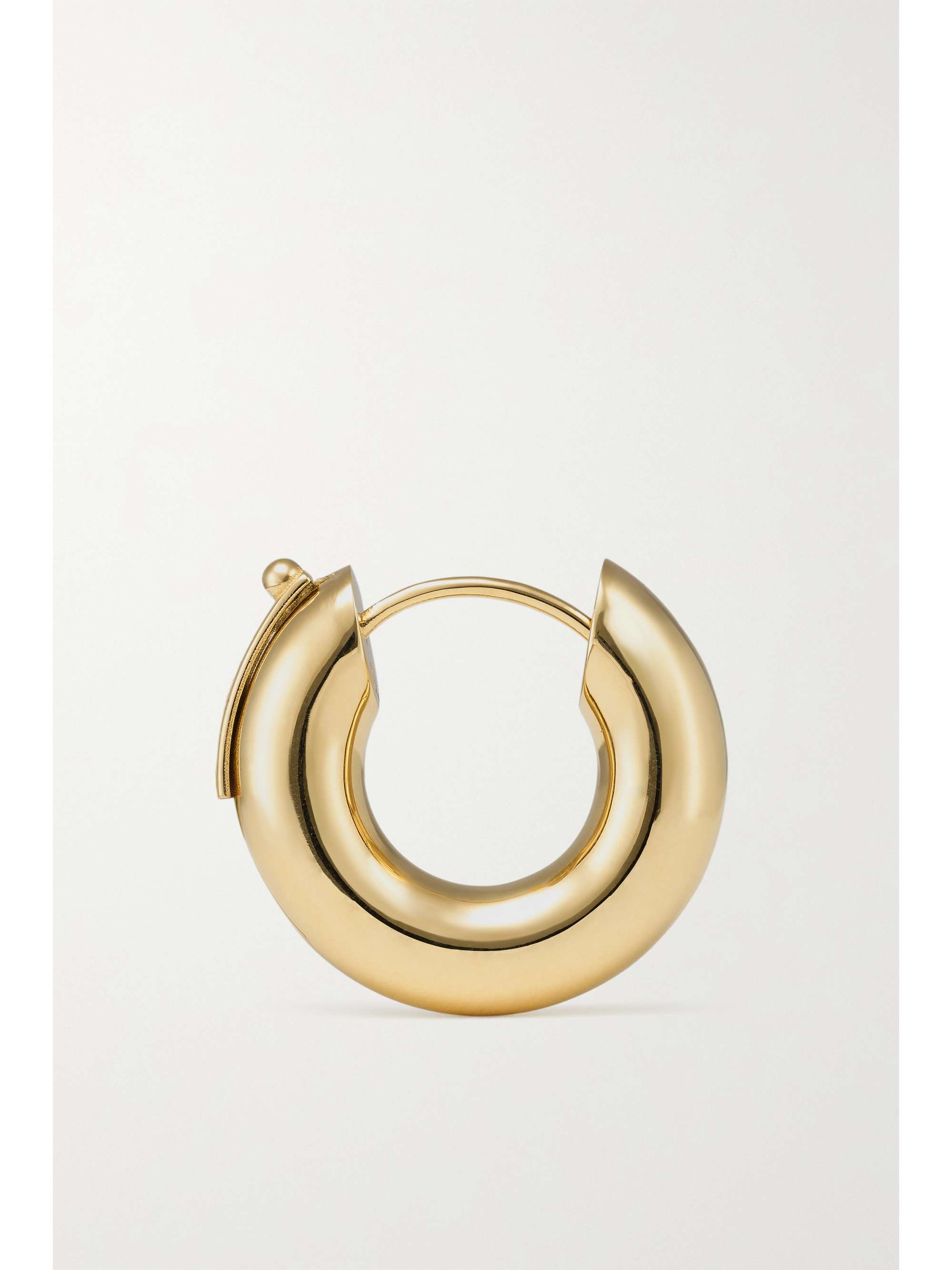 LAUREN RUBINSKI 14-karat gold hoop earrings