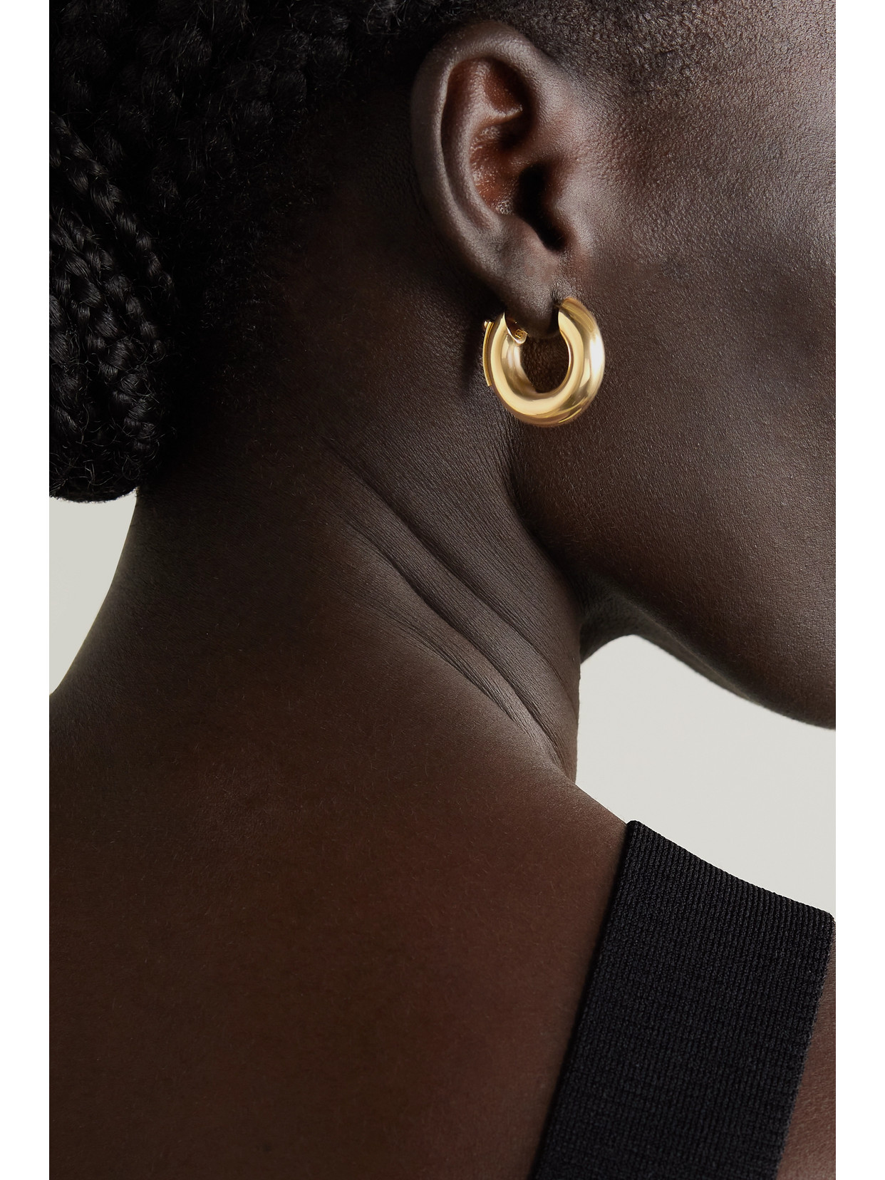 Shop Lauren Rubinski 14-karat Gold Hoop Earrings