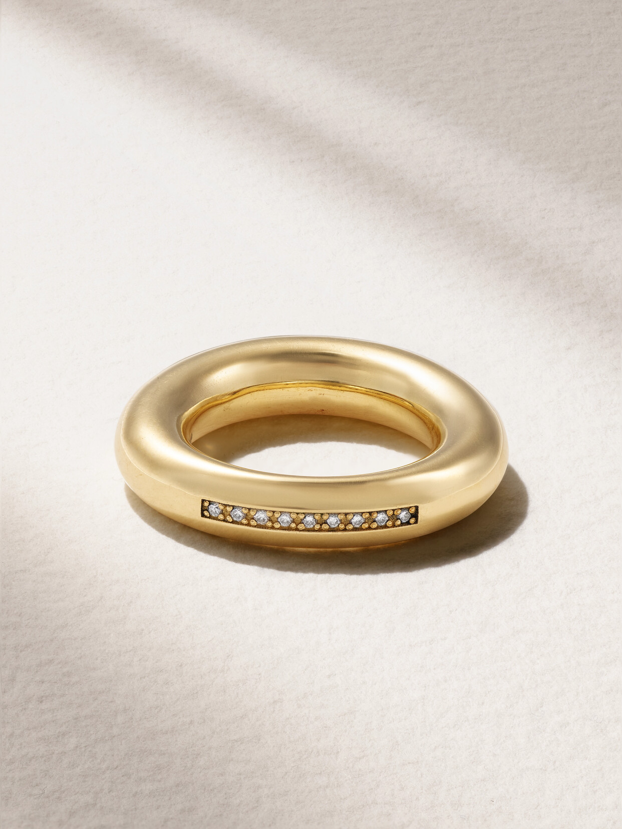 Lauren Rubinski 14-karat Gold Diamond Ring