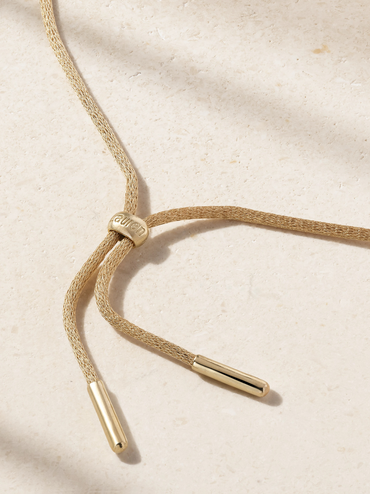 Lauren Rubinski Love 14-karat Gold And Enamel Necklace In Gold