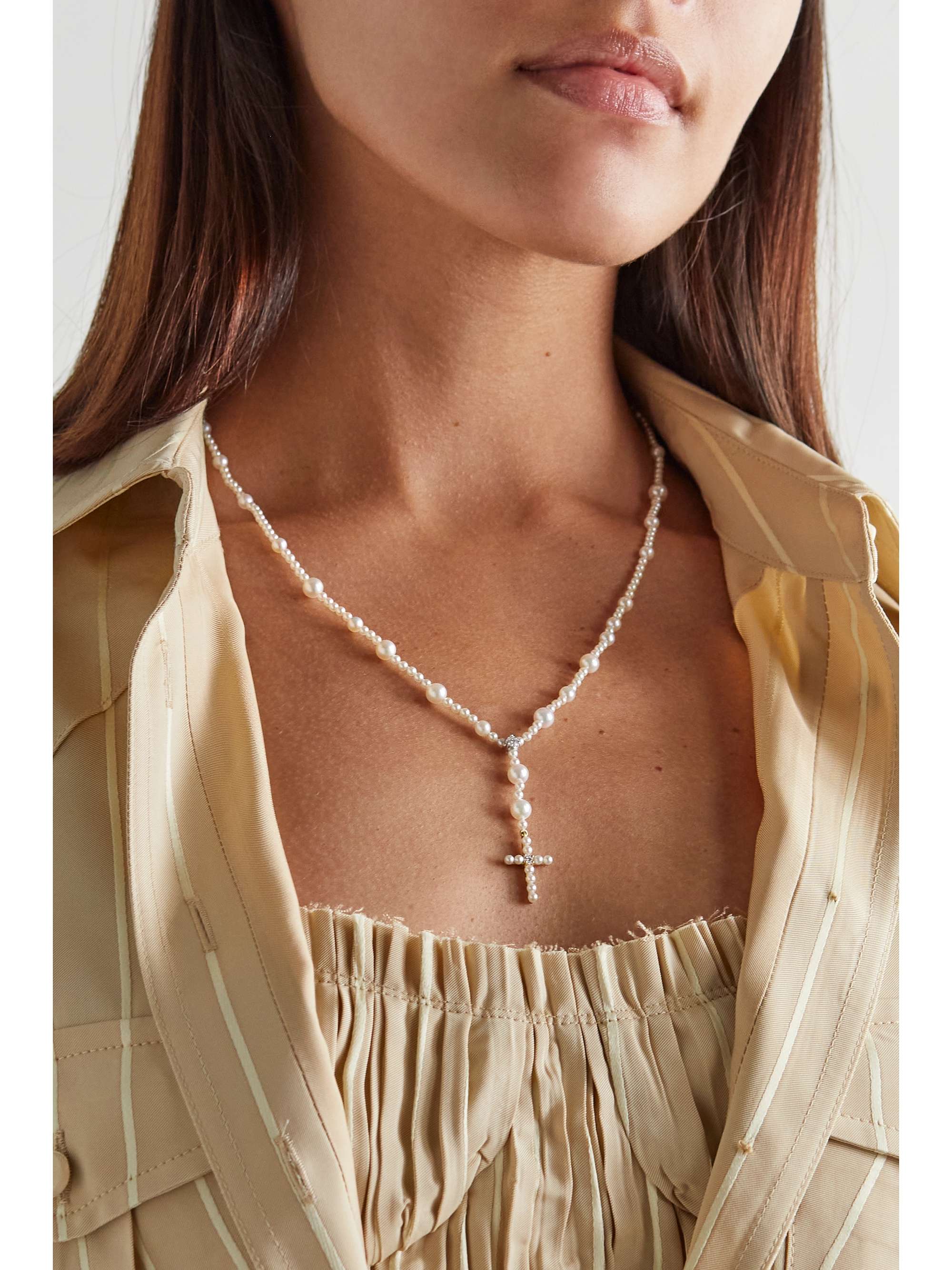 IRENE NEUWIRTH Immaculate 18-karat yellow gold, turquoise and diamond necklace