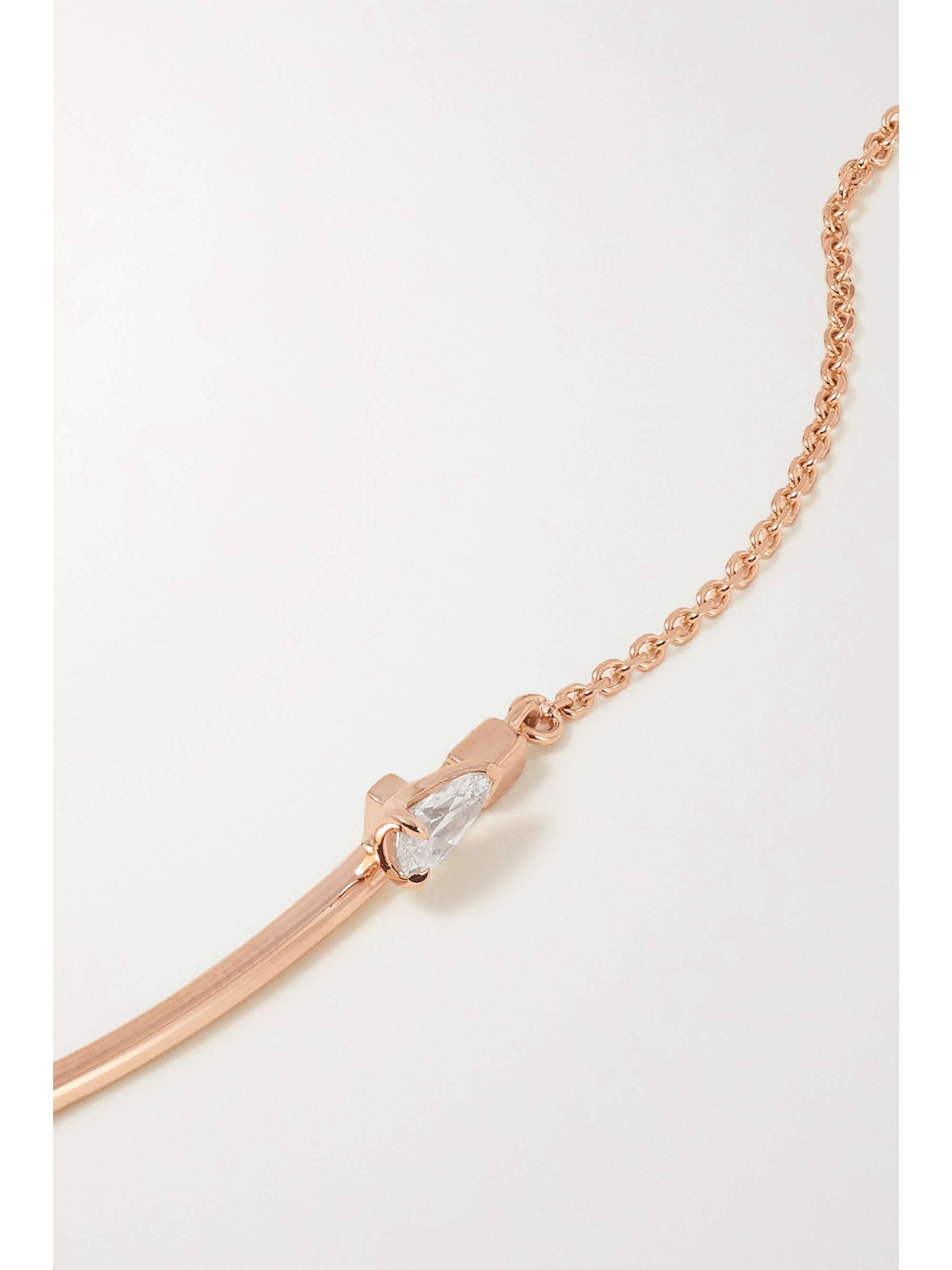 REPOSSI Serti Sur Vide 18-karat rose gold diamond bracelet
