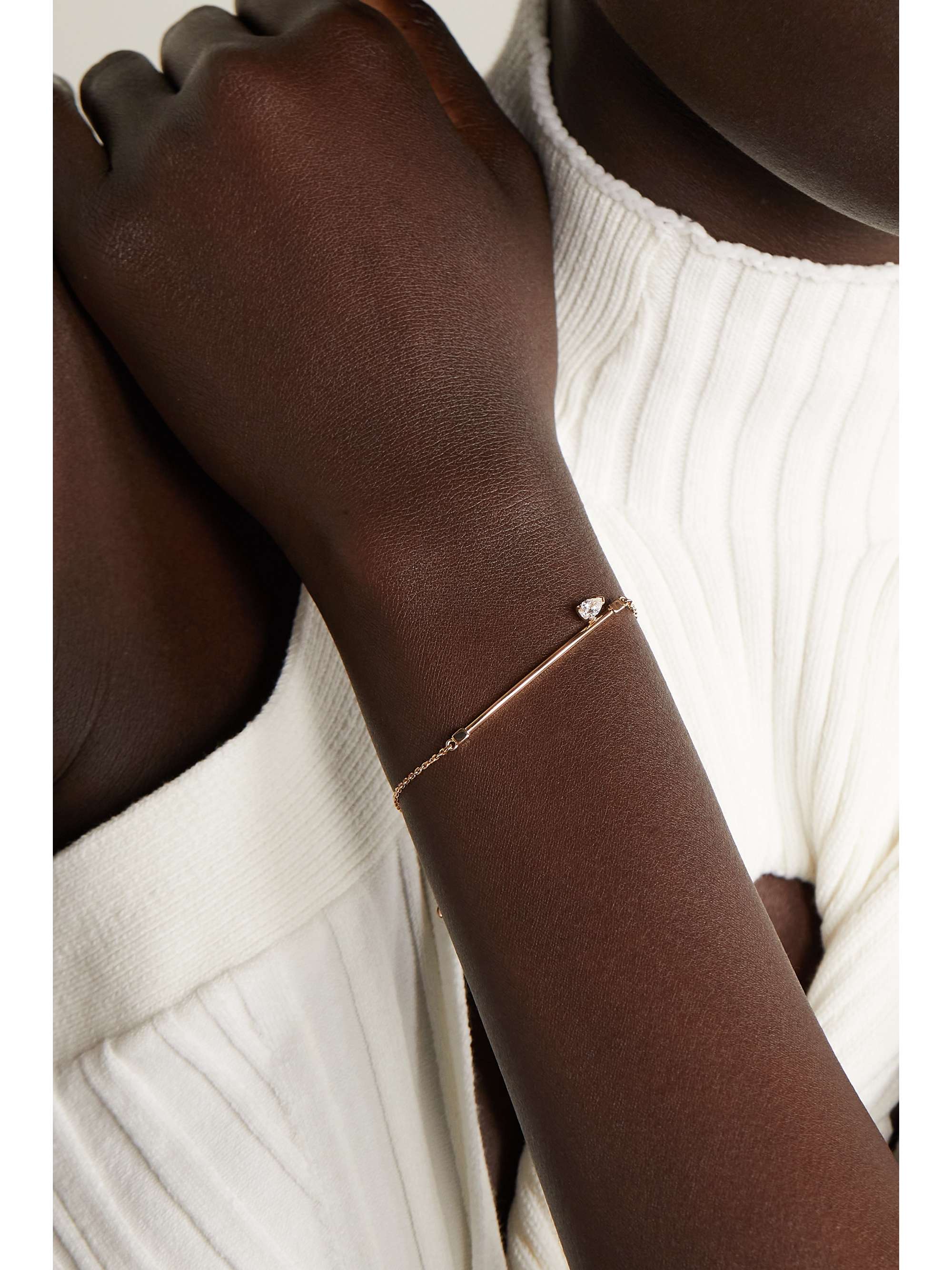 REPOSSI Serti Sur Vide 18-karat rose gold diamond bracelet