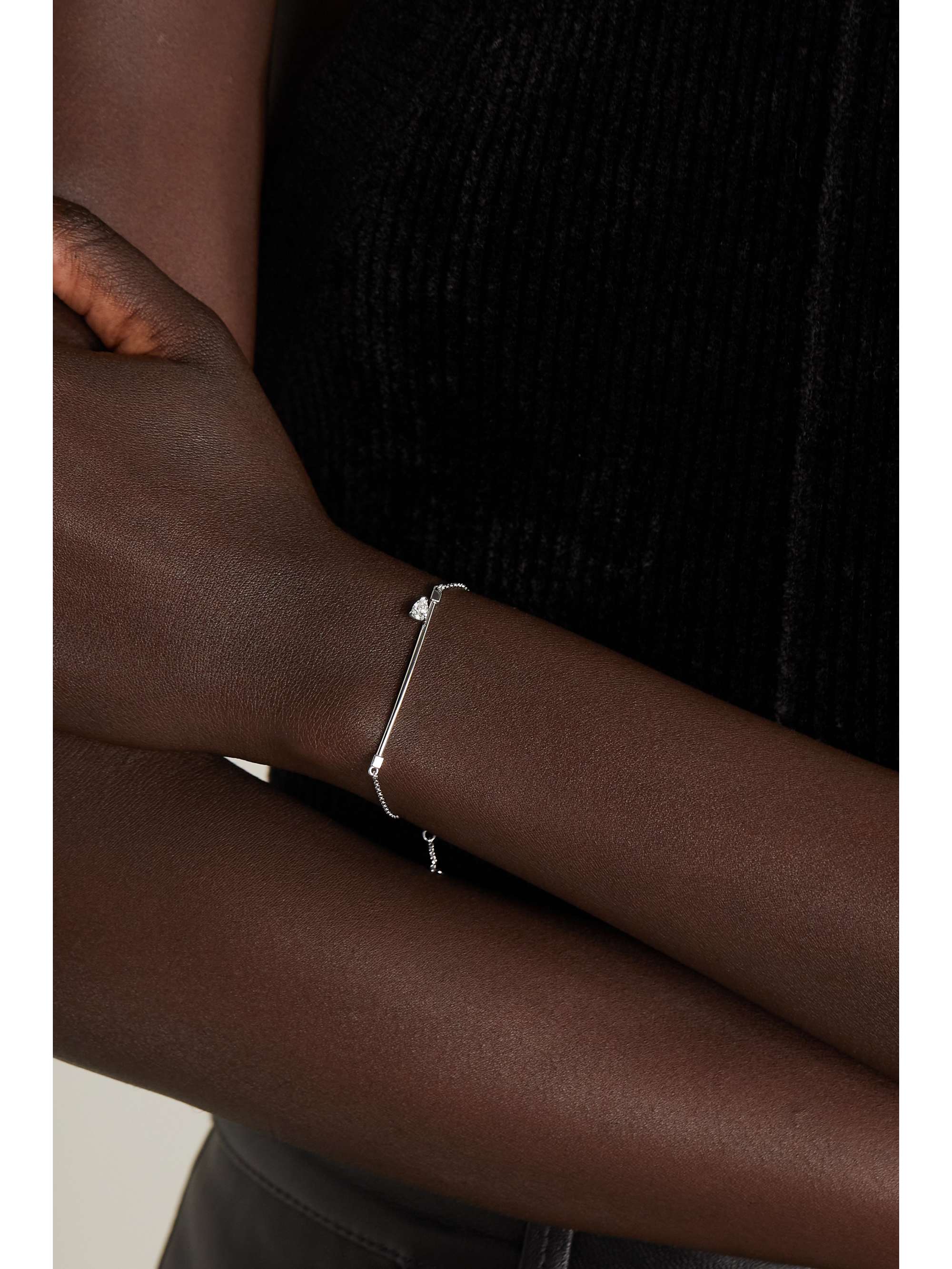 REPOSSI Serti Sur Vide 18-karat rose gold diamond bracelet