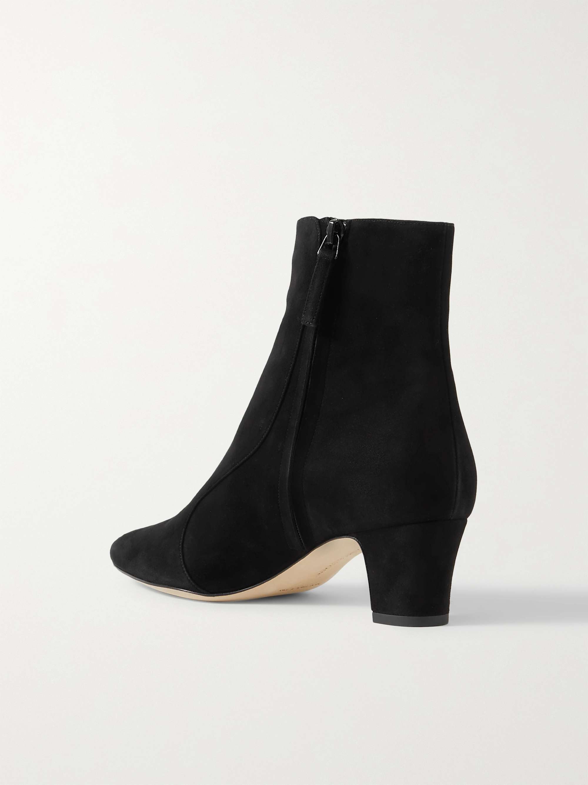 MANOLO BLAHNIK Myconia 50 suede ankle boots | NET-A-PORTER