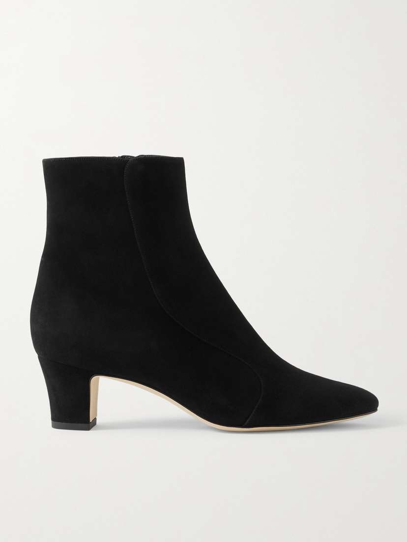 Manolo Blahnik Myconia 50 Suede Ankle Boots