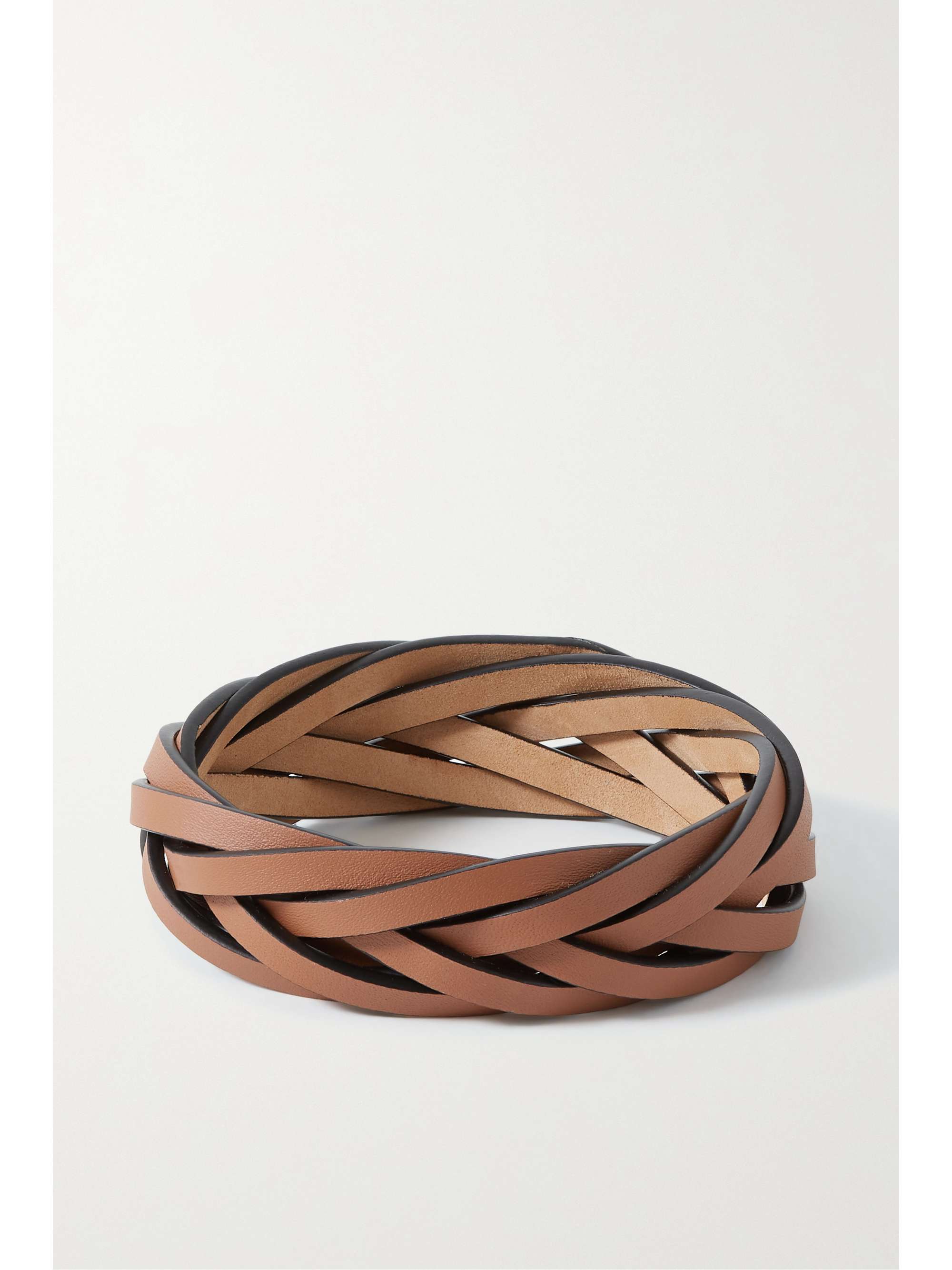 LOEWE Braided leather bangle