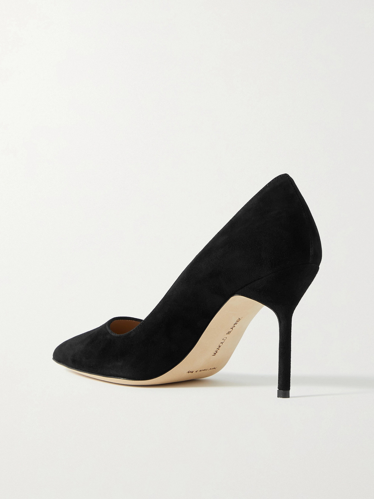 MANOLO BLAHNIK BB 90 SUEDE PUMPS