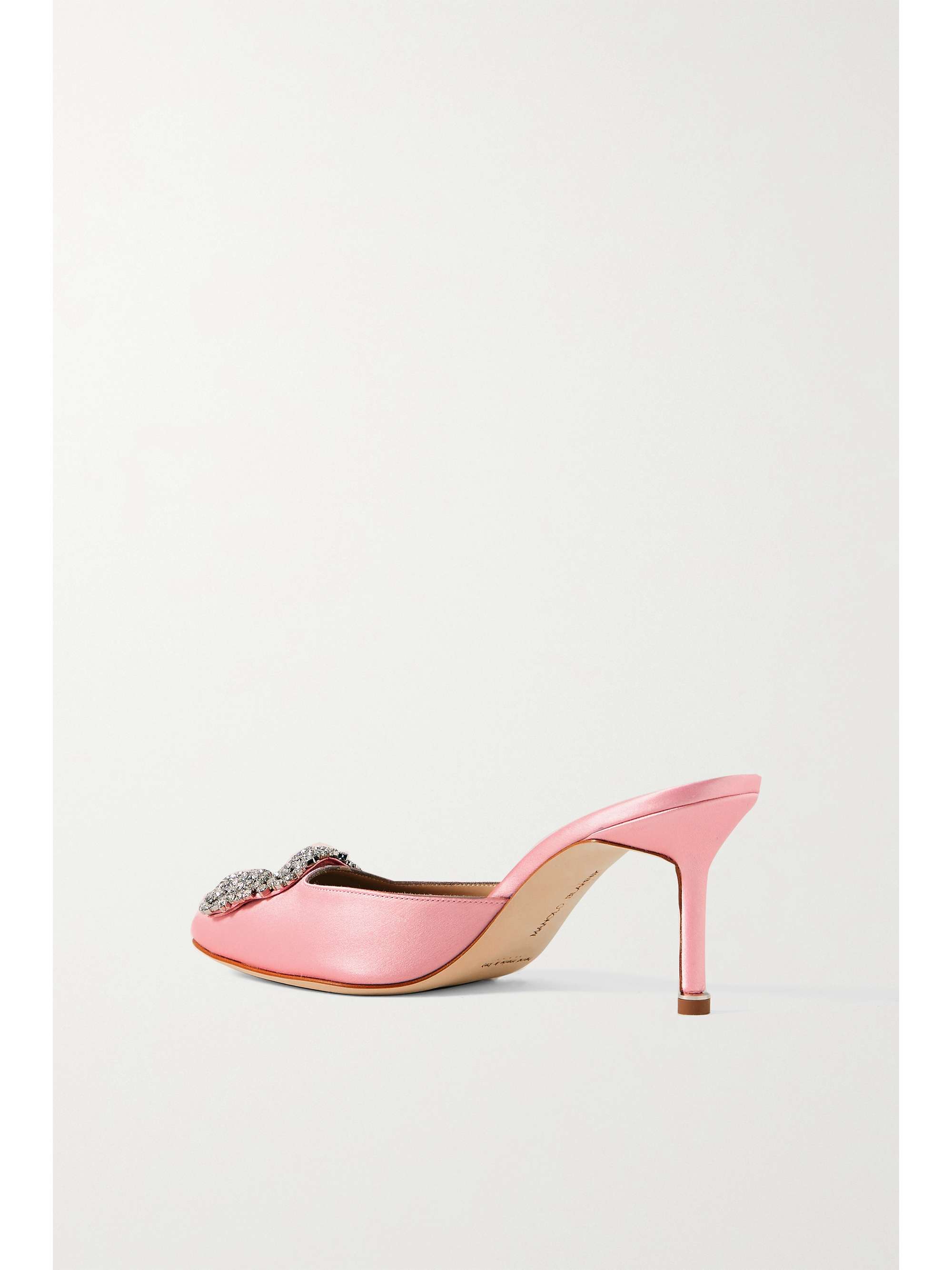 MANOLO BLAHNIK Hangisimu 70 embellished satin mules