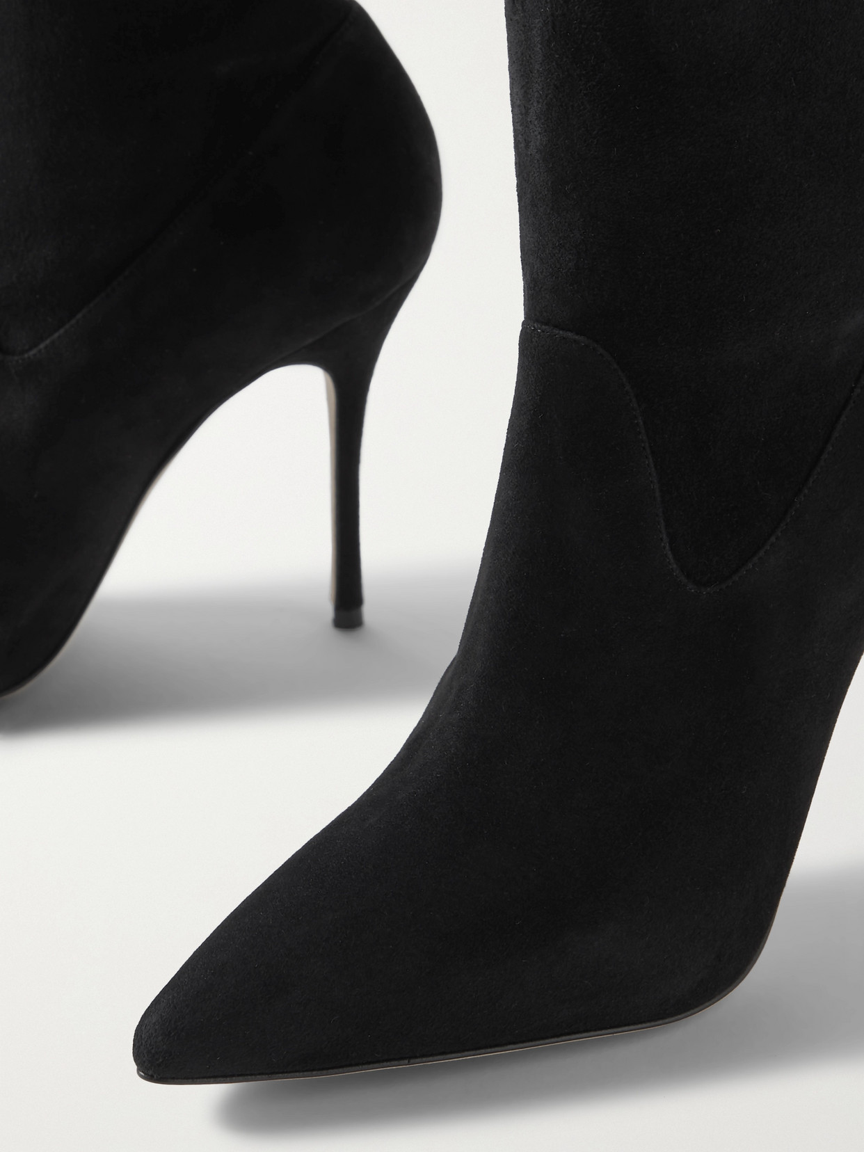 MANOLO BLAHNIK PASCALAREHI 105 SUEDE OVER-THE-KNEE BOOTS